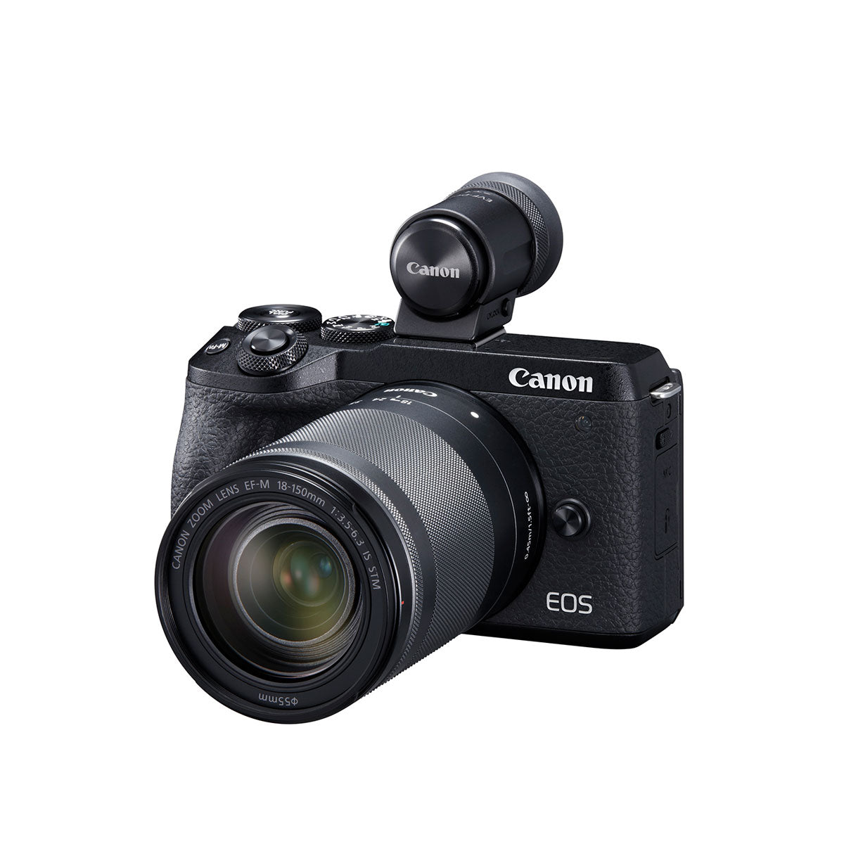 Canon EOS M6 Mark II Mirrorless Digital Camera with EF-M 18-150mm f/3.5-6.3 IS STM Lens & EVF (Black) - Professional Photography, Vlogging & Travel