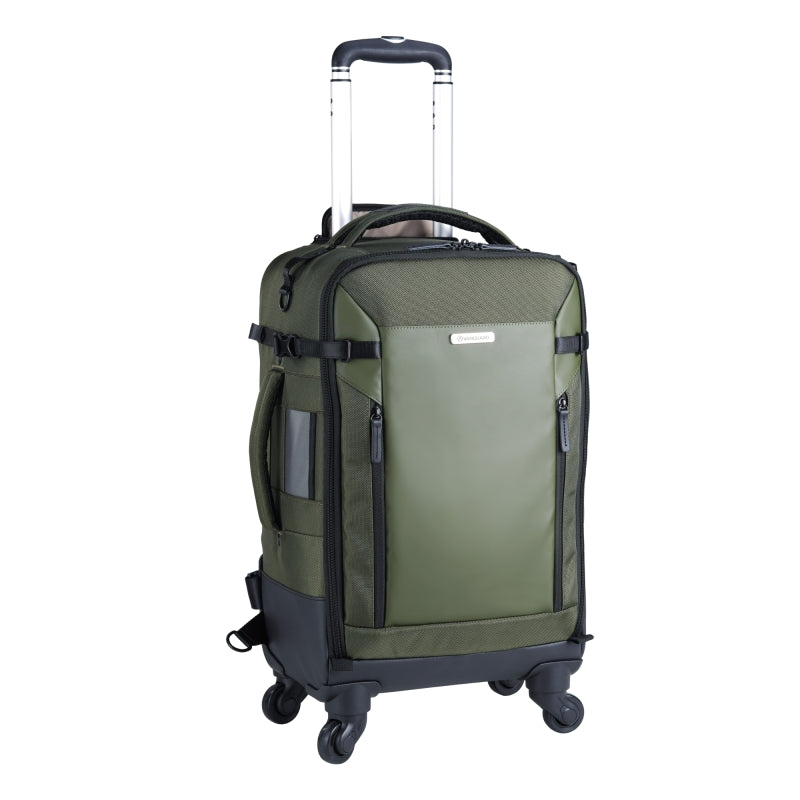 VEO Select 58T Professional Green Camera Trolley Backpack - Waterproof DSLR Camera Bag with Wheels for Photographers & Videographers - Perfect for Travel, Studio & Outdoor Shooting