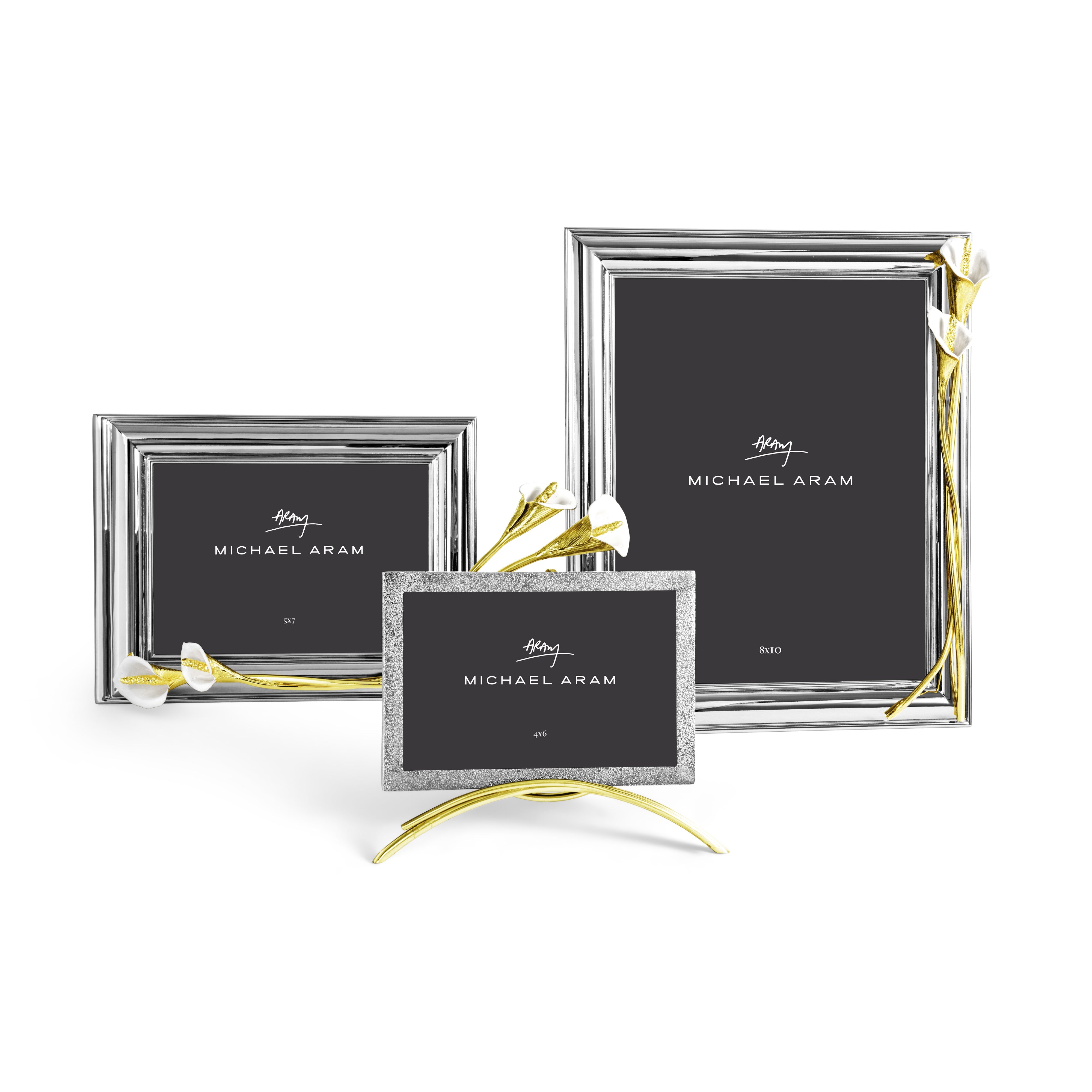 Elegant Calla Lily Picture Frame - Perfect for Wedding, Anniversary & Home Decor - Wall Mount or Tabletop Display