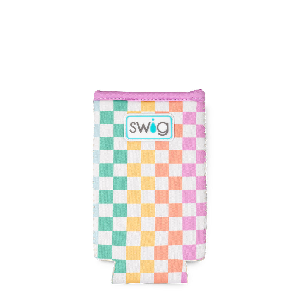 Check Mate Slim Can Cooler - Insulated Beverage Sleeve for 12oz Cans - Perfect for Parties, BBQs, and Outdoor Events