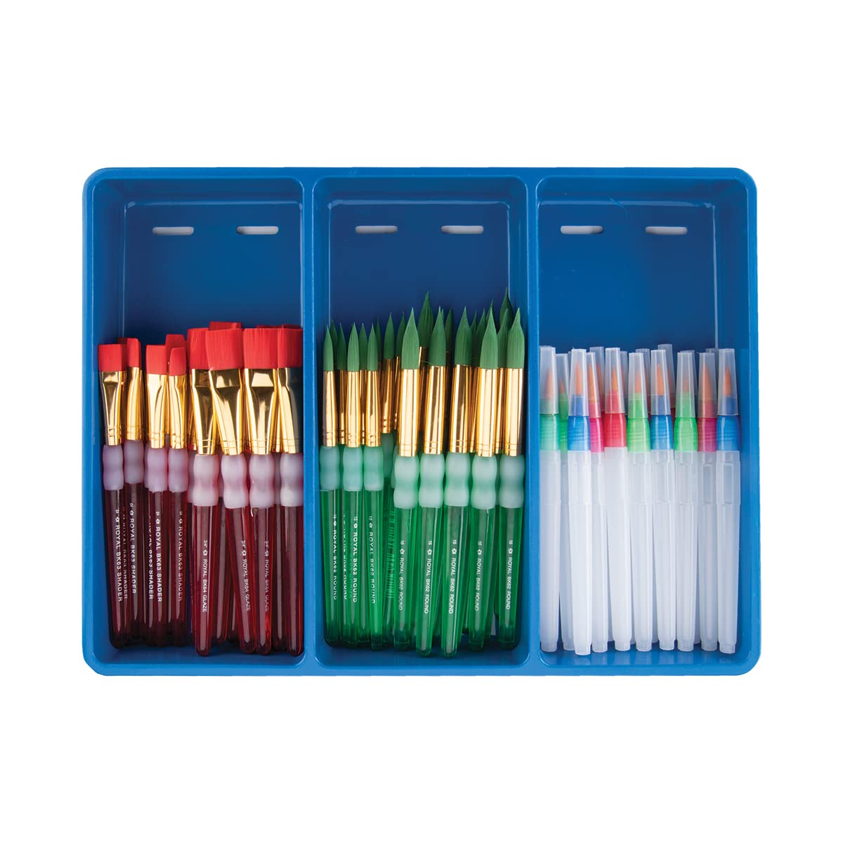 Big Kids Chubby Combo Classroom Brush Set - 66-Piece Assorted Sizes for Painting & Art Projects | Perfect for School, Home & Classroom Activities