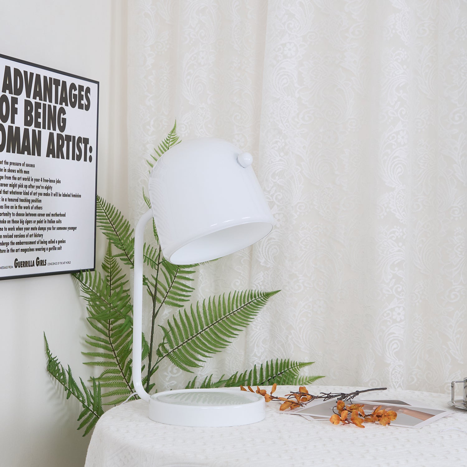 Penumbra Modern Table Lamp - Adjustable LED Desk Light for Home Office, Bedroom & Living Room - Warm White & Cool White Dimmable Lighting for Reading, Working & Relaxing