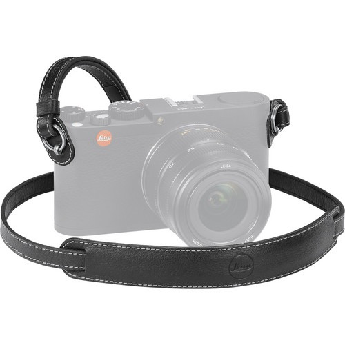 Leica Genuine Leather Camera Strap (Black) - Comfortable & Durable Neck Strap for Leica Cameras - Perfect for Travel, Street & Portrait Photography