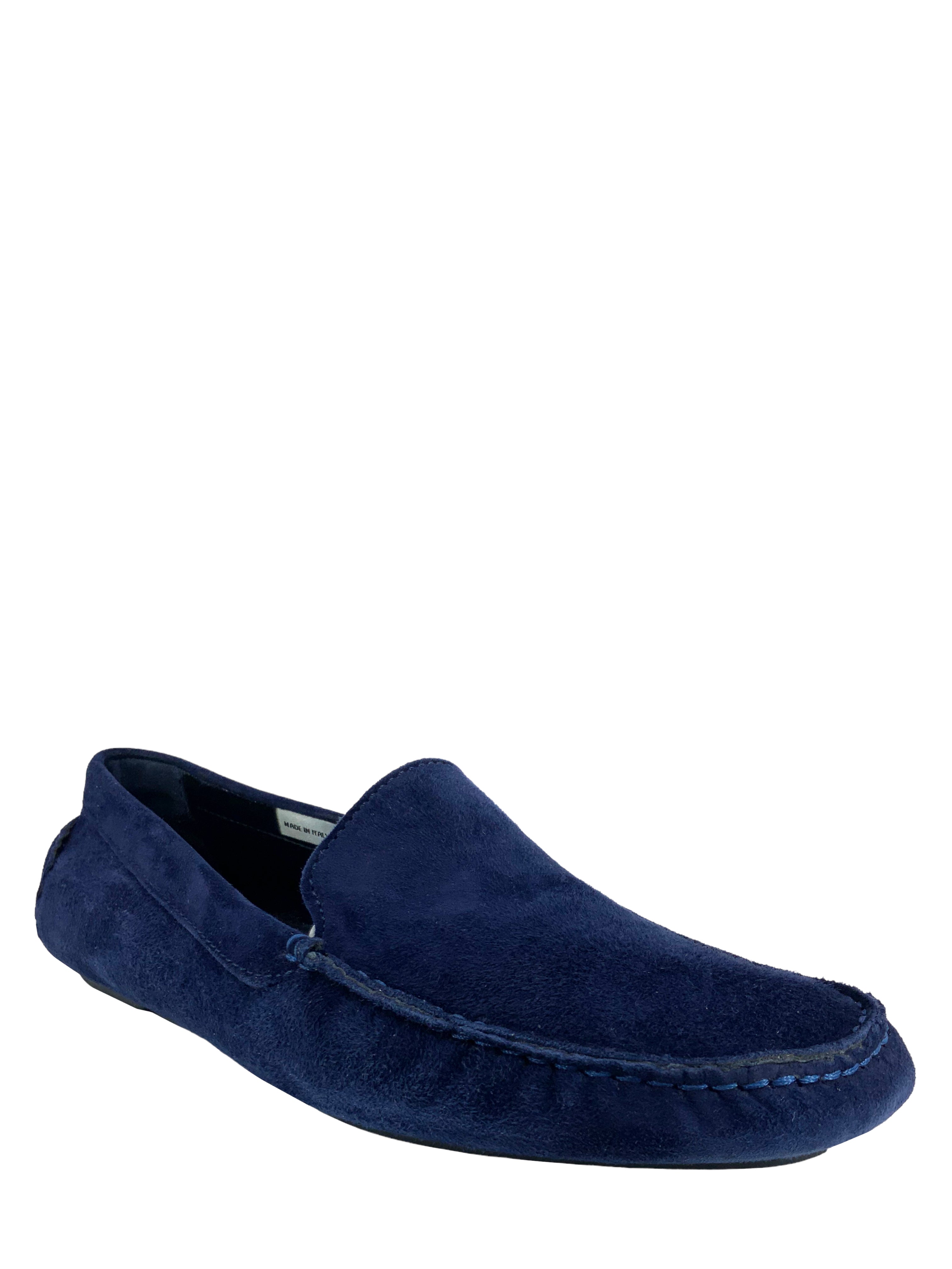 MANOLO BLAHNIK Suede Driving Shoes for Men | Size 8 US | Comfortable Loafers for Casual Wear, Office & Travel