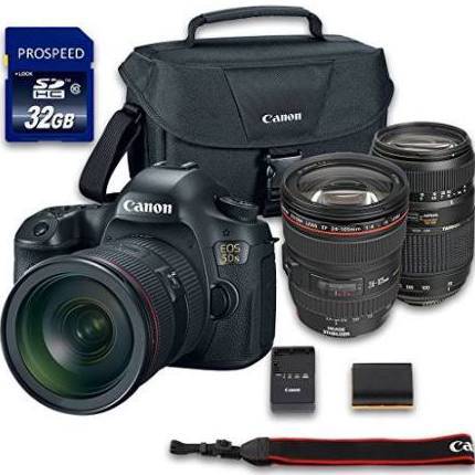 Canon EOS 5DS 50.6MP DSLR Camera with EF 24-105mm f/4L IS USM Lens Kit - Professional Photography, Wedding & Portrait Shoots, Travel & Landscape Photography