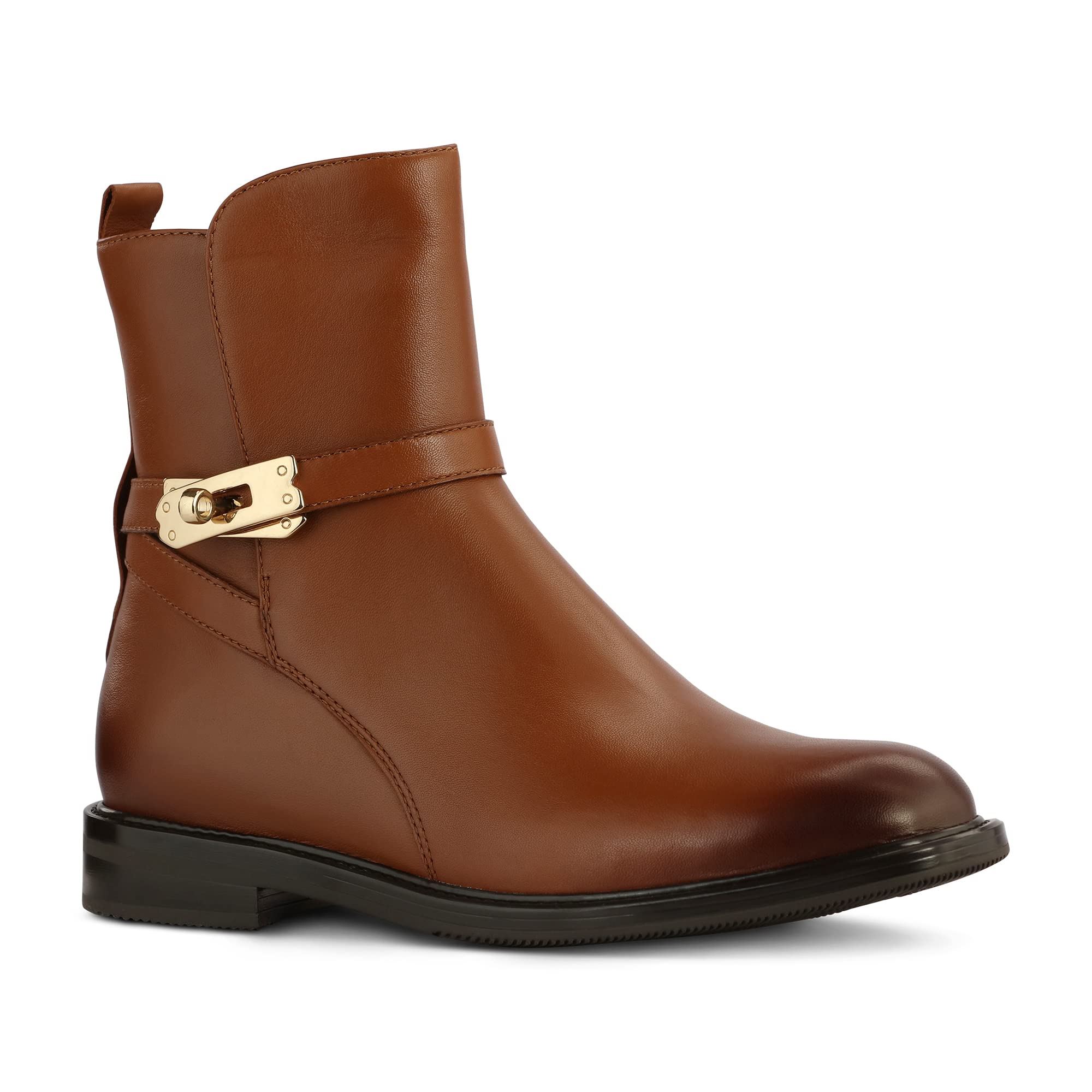 JATAREA Women's Leather Ankle Boots & Booties - Stylish Comfort for Fall, Winter & Everyday Wear | Office, Casual Outfits & Date Nights