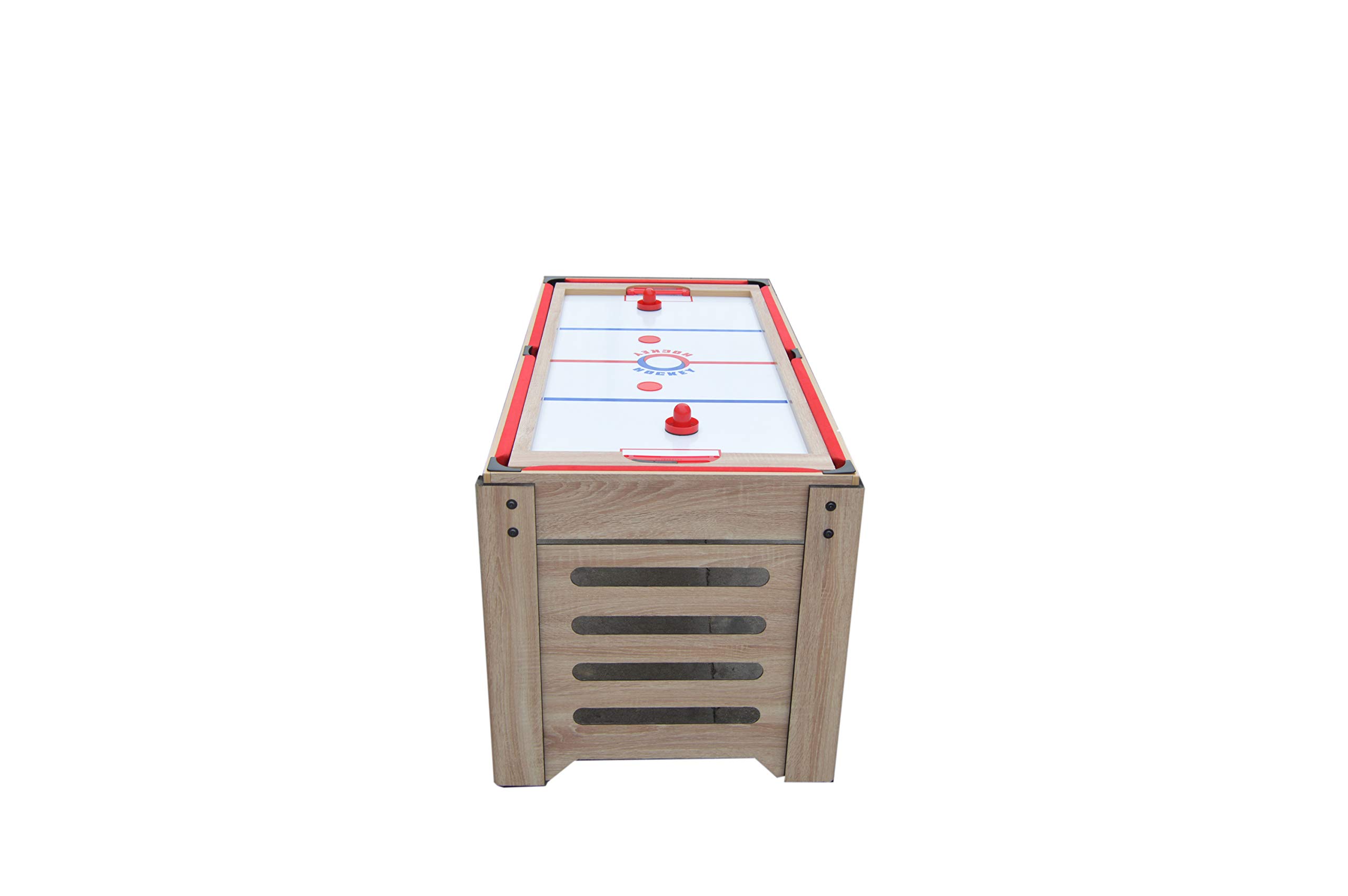 Hathaway Madison 54-inch 6-in-1 Multi-Game Table with Billiards, Foosball, Air Hockey, Table Tennis, Shuffleboard & Bowling - Perfect for Family Game Rooms, Basements & Entertainment Spaces