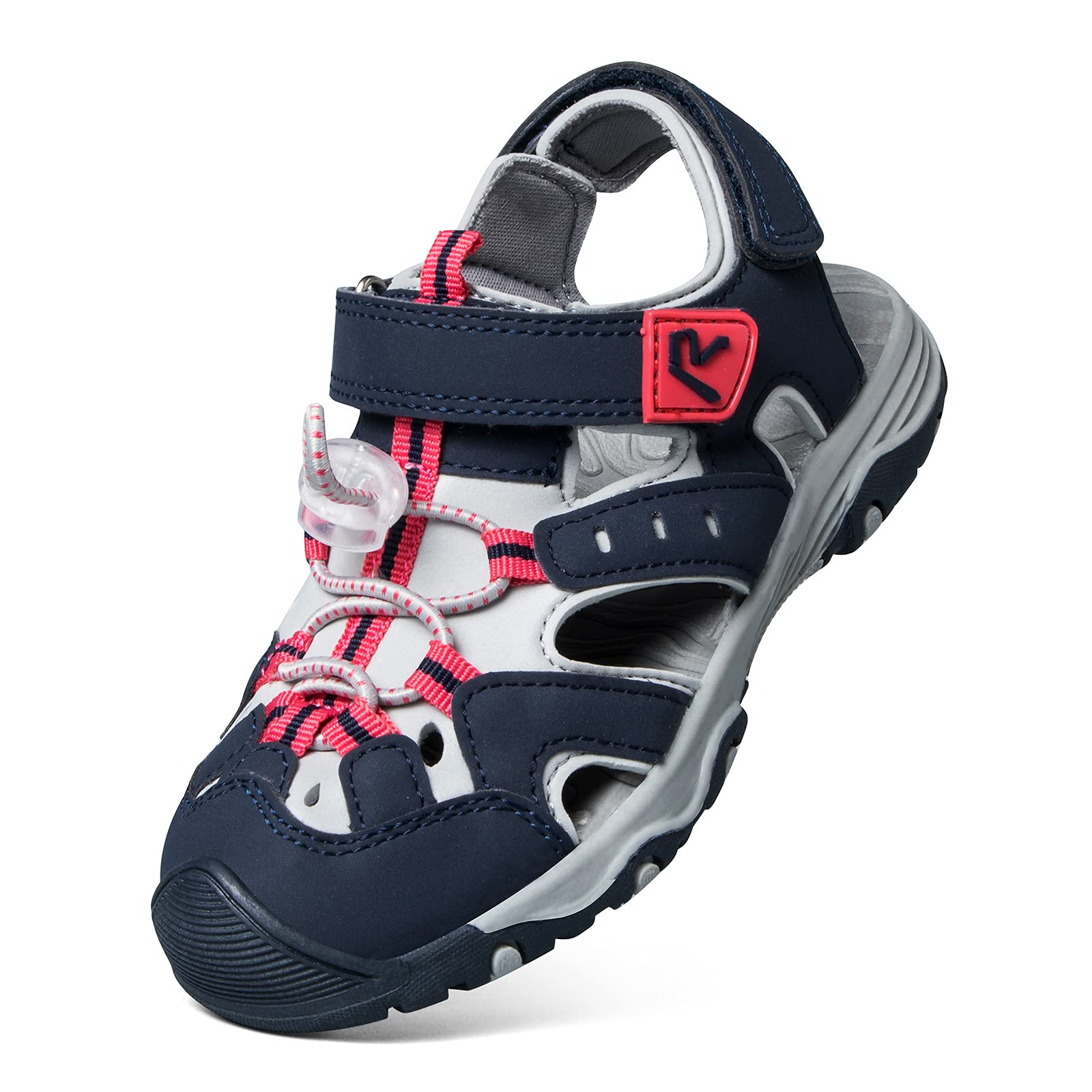 RUNSIDE Kids' Closed-Toe Hiking Sandals - Waterproof Outdoor Walking Shoes for Boys & Girls (Toddler/Little Kid/Big Kid) - Perfect for Summer Adventures, Beach Trips & Water Play