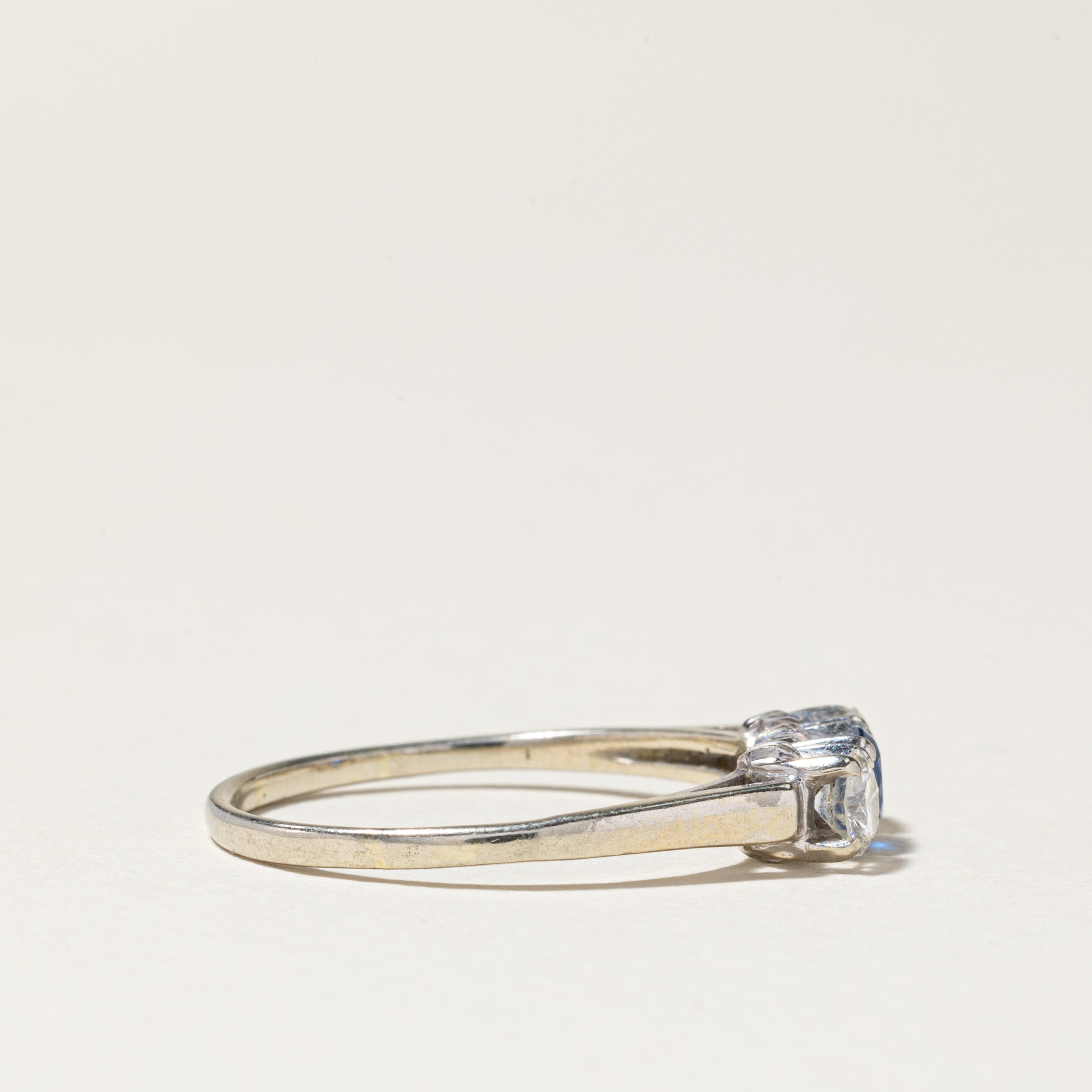 18K Gold Synthetic Spinel & Diamond Ring - 0.30ct Center Stone, 0.42ctw Total Weight - Size 8 - Elegant Engagement, Wedding, Anniversary Gift for Women