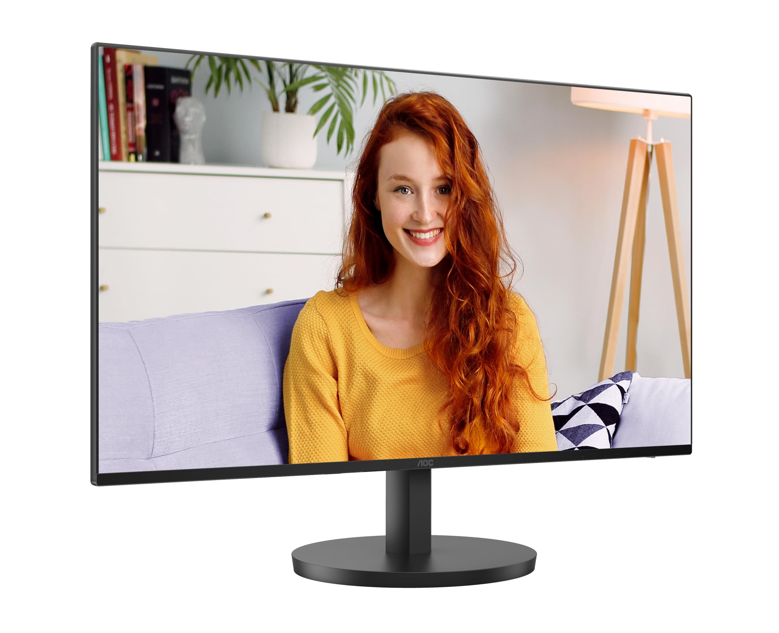 AOC 24B3HA2 24-Inch Full HD Monitor with Built-in Speakers (1920x1080, 100Hz, VGA, HDMI 1.4) - Black - Perfect for Home Office, Gaming, and Entertainment