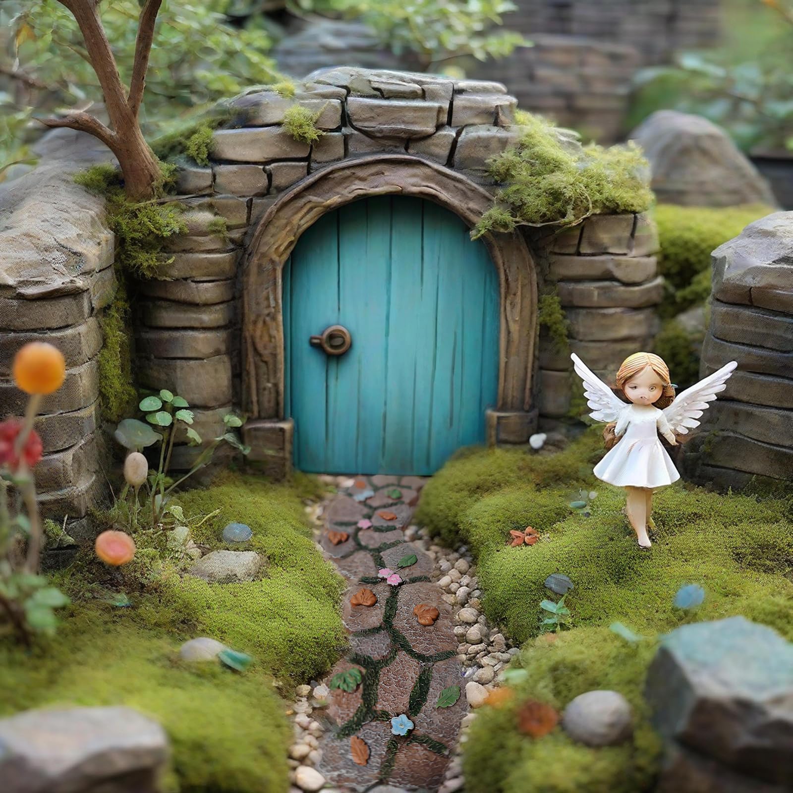 Fairy Garden Walkway Path - Miniature Stone Pathway for Dollhouse & Enchanted Gardens | Perfect for DIY Fairy Gardens, Terrariums & Miniature Landscapes