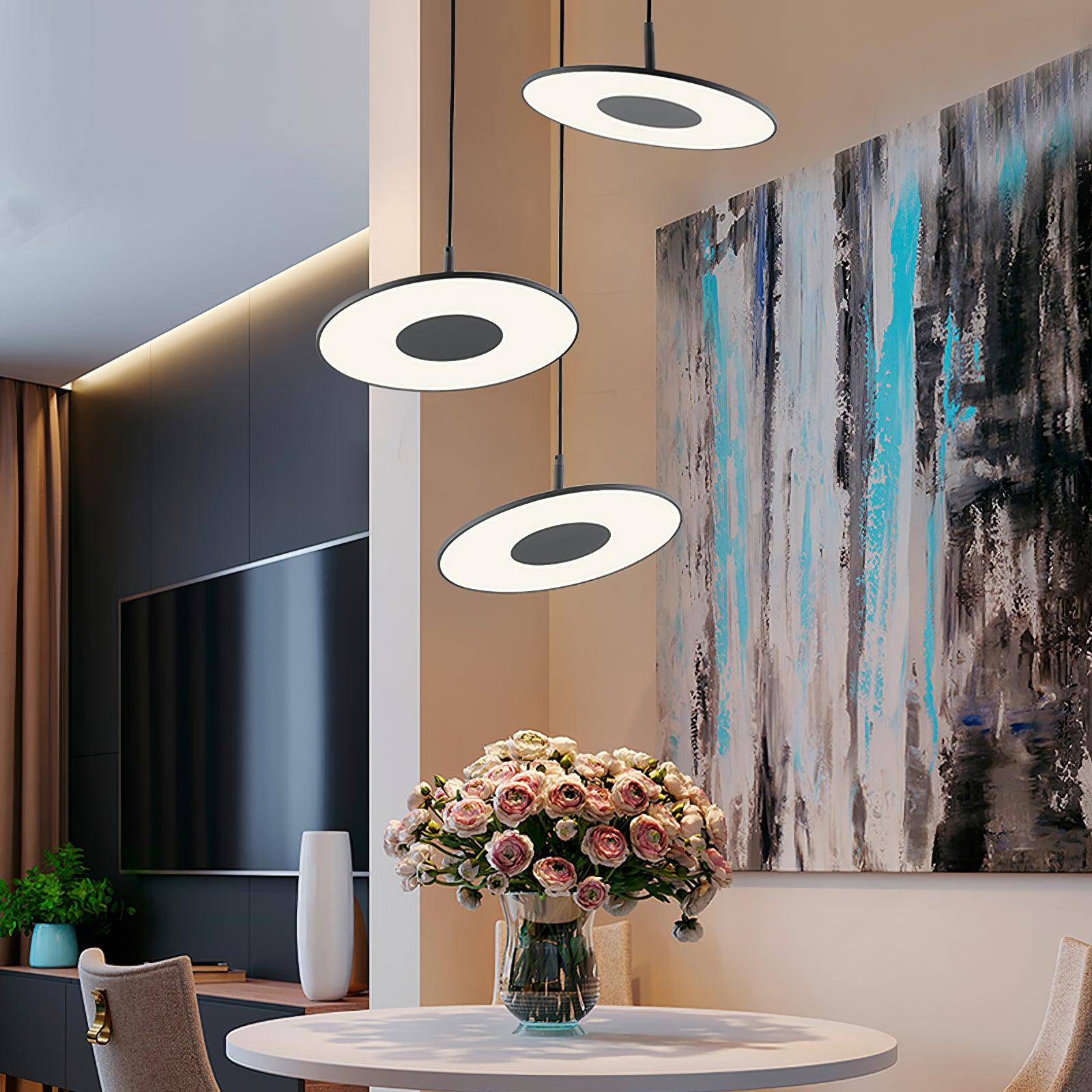 Circa Pendant Lamp - Modern Hanging Light Fixture for Kitchen Island, Dining Room & Living Room | Adjustable Height, Sleek Design, Energy Efficient LED Lighting