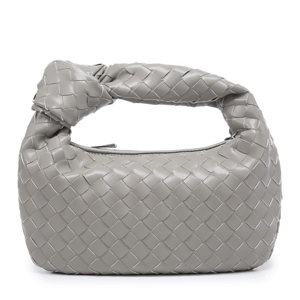 Women's Hand Woven Leather Shoulder Bag - Soft Textured Crossbody Purse for Women - Fashionable Underarm Clutch for Work, Travel & Evening Out