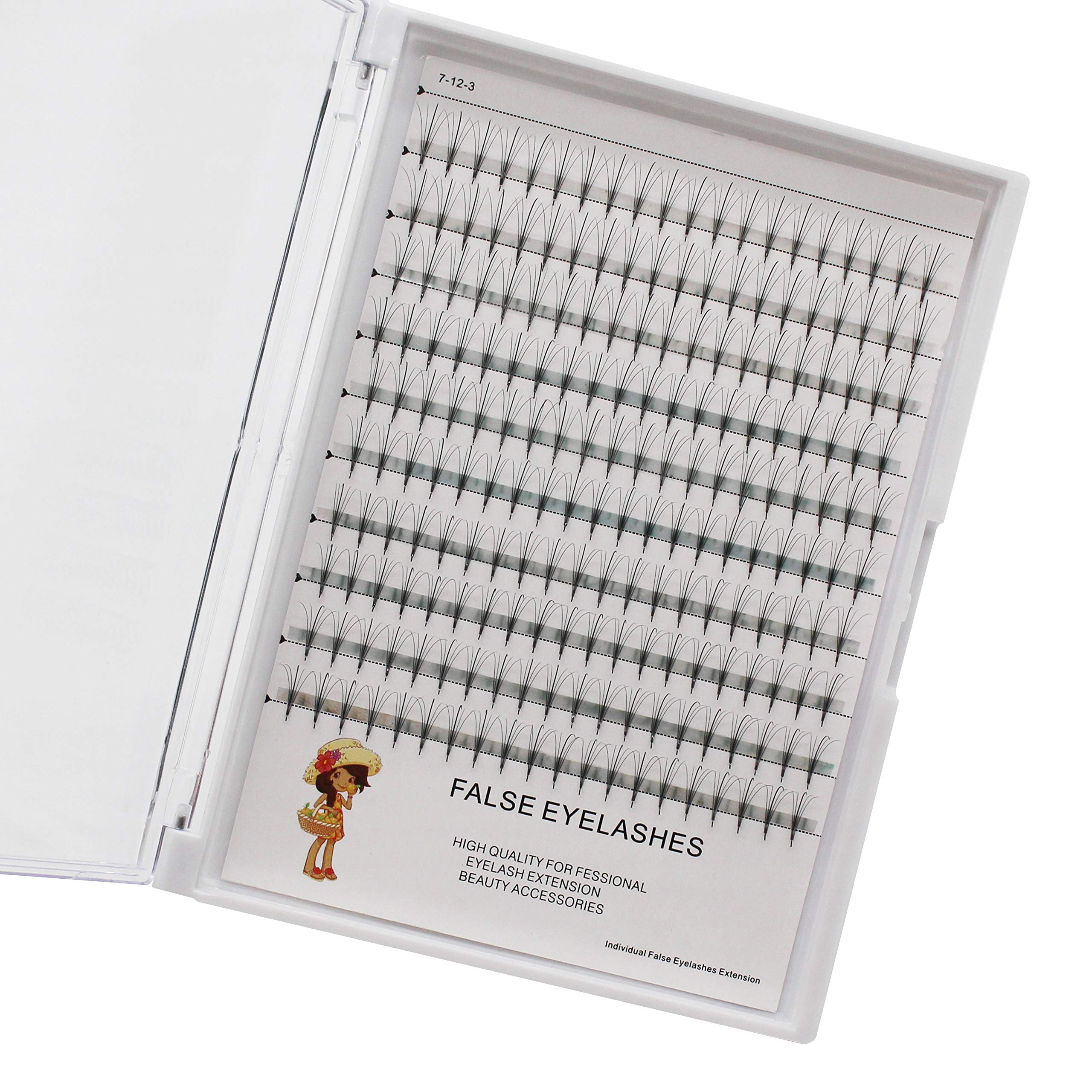 5D Faux Mink Individual Cluster Eyelash Extensions - 10 Lines Pre-Made Volume Fans (8-16mm, 11mm) - Professional Lash Supplies for Salon & Home Use - Perfect for Bridal, Party & Special Occasion Makeup