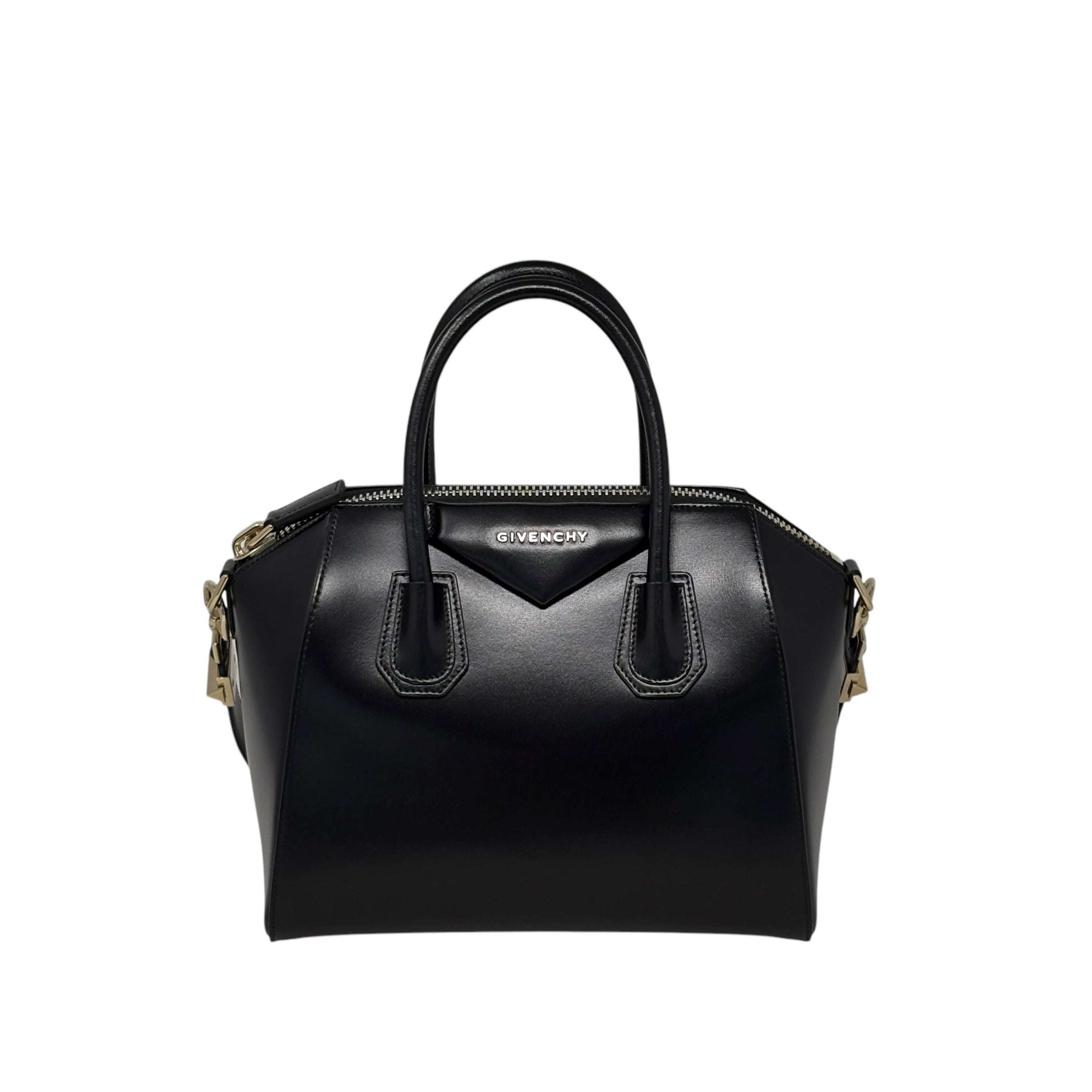 Givenchy Black Small Antigona Leather Shoulder Bag - Luxury Designer Handbag for Women, Perfect for Work, Travel & Evening Events