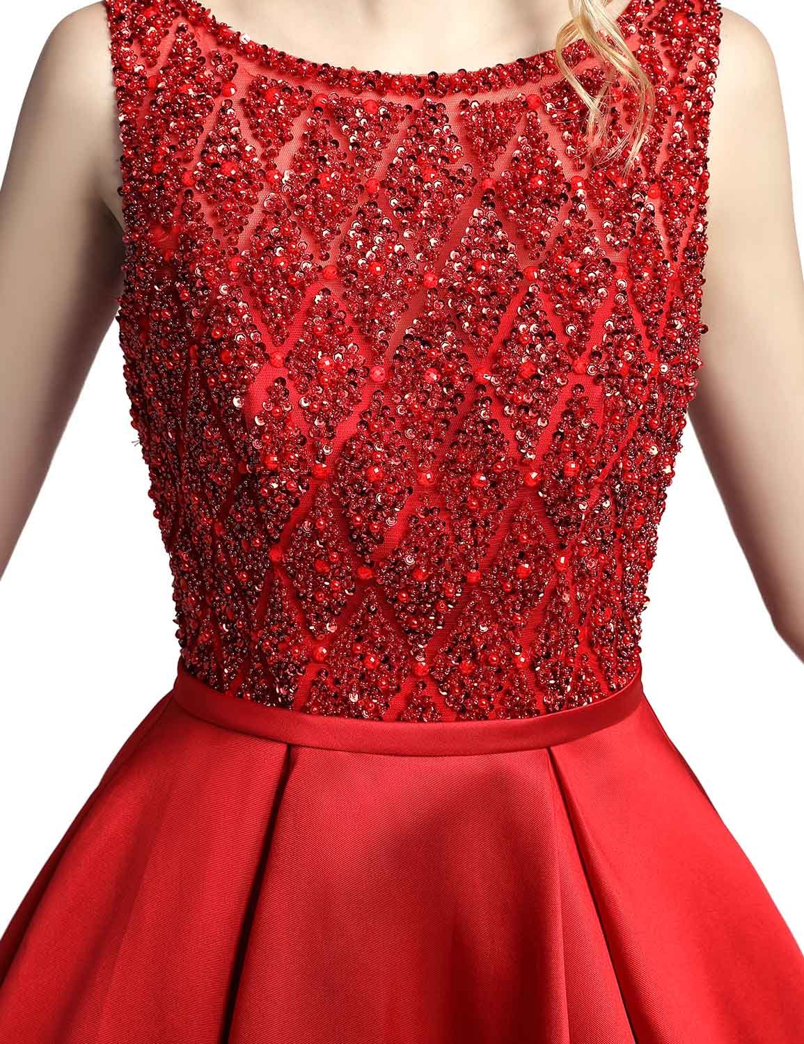Sarahbridal Women's Prom Evening Dresses Long Beaded Pearls Wedding Party Ball Gowns - Elegant Formal Gowns for Homecoming, Quinceañera & Special Occasions