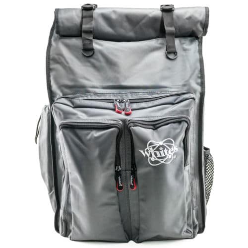 Whites Electronics Signature Series Rolltop Metal Detector Backpack - Waterproof Treasure Hunting Gear for Beach, Park & Outdoor Adventures