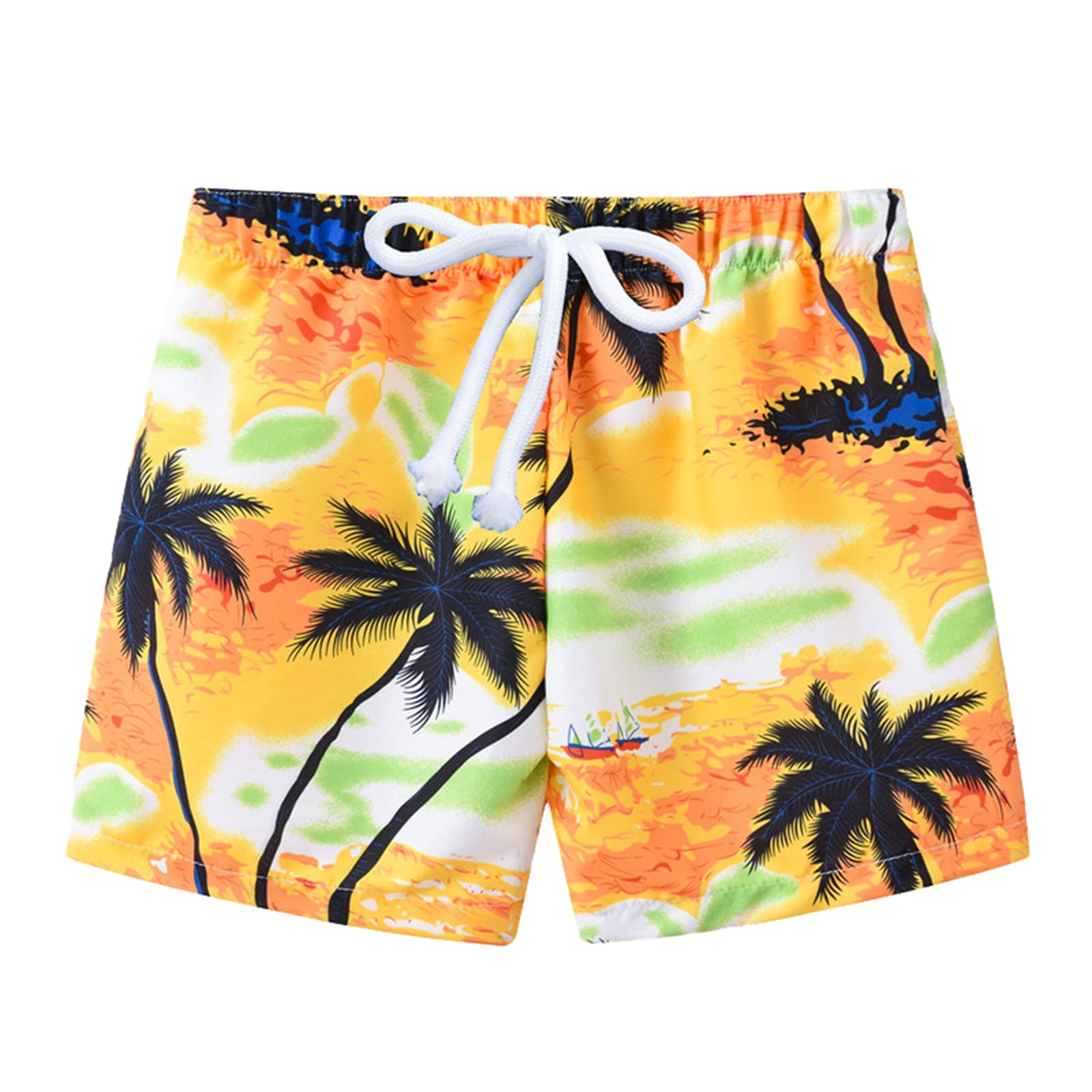 Girls Summer Shorts - Floral Printed Sport Shorts for Toddler & Kids - Beach & Play