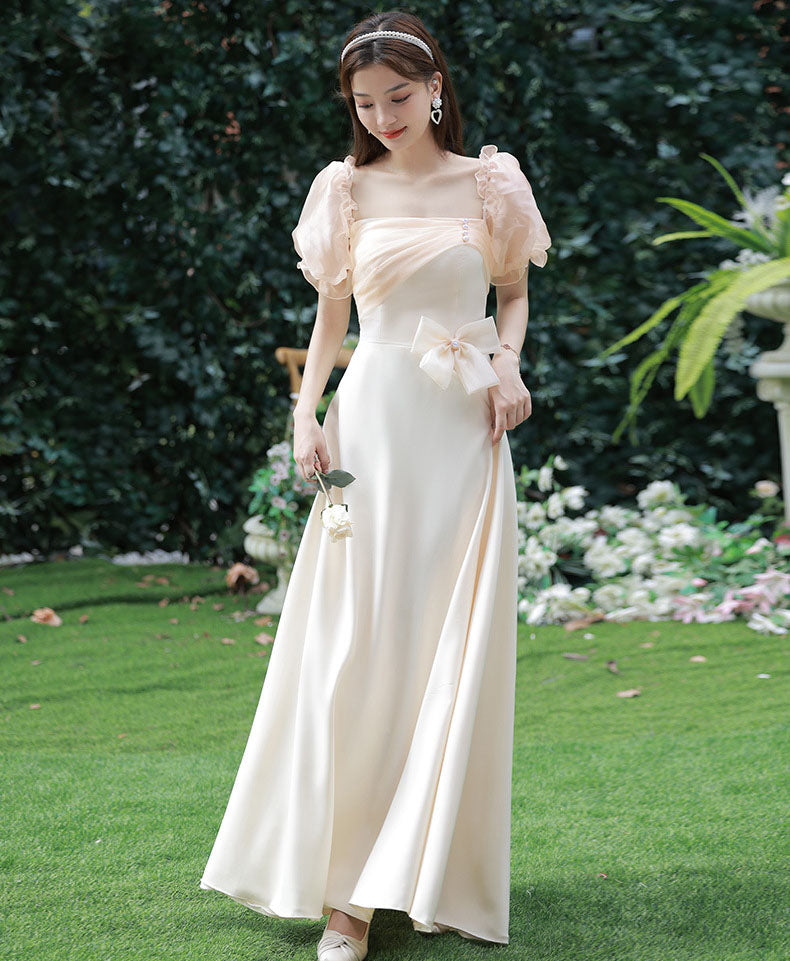 Elegant A-Line Long Bridesmaid Dress for Formal Evening Gown & Party Wear - Perfect for Weddings, Prom, Black Tie Events & Special Occasions