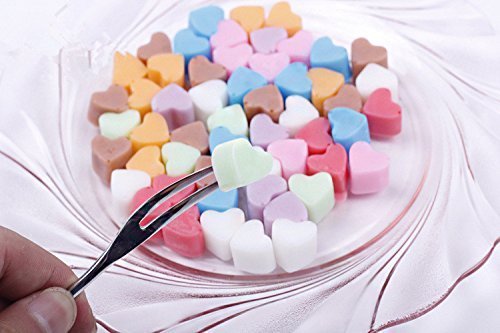 55-Piece Mini Heart Shaped Silicone Ice Cube Tray & Chocolate Mold - Pink for Valentine's Day, Cocktails, Baking & Party Decorations