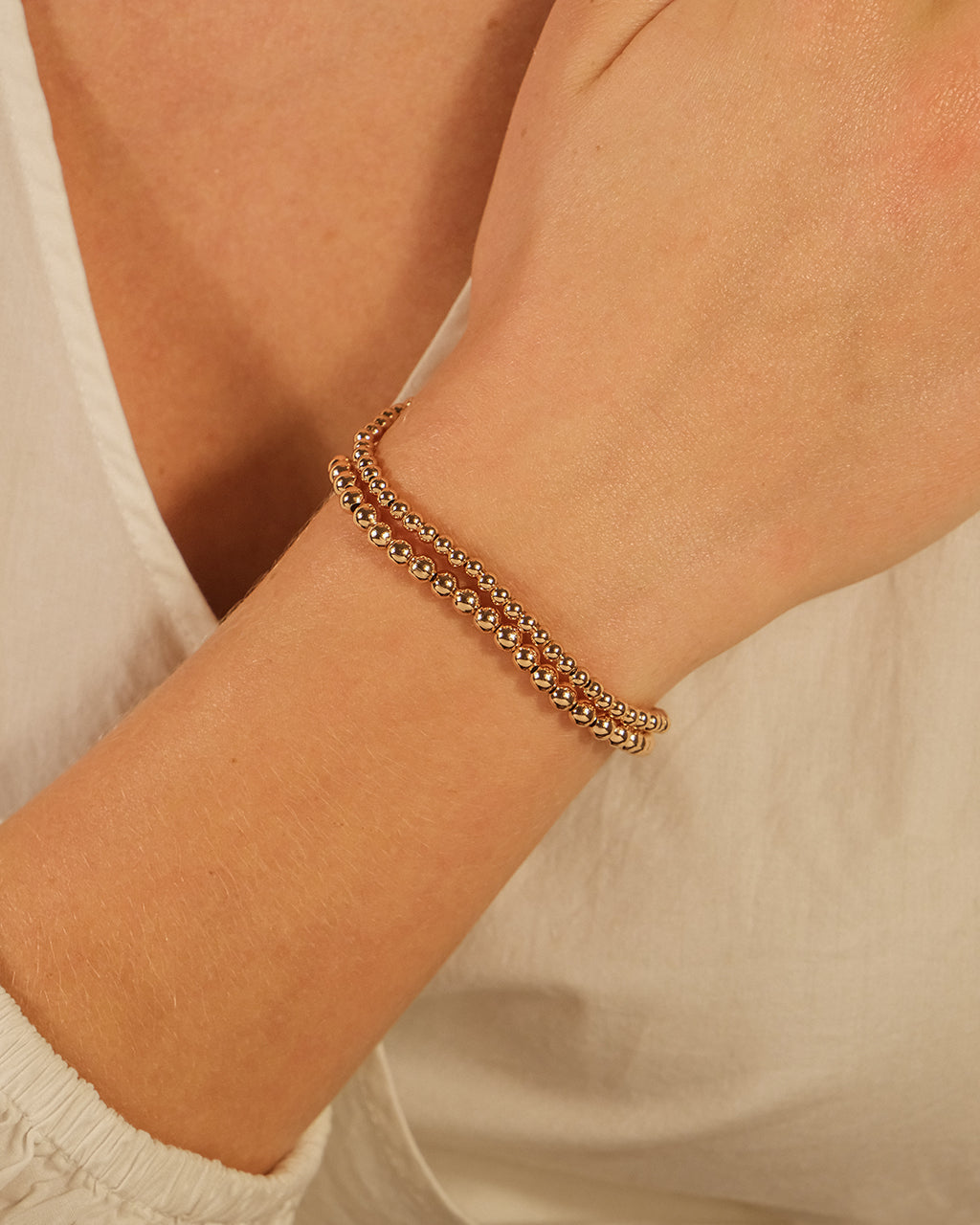 Beaded Stretch Bracelet Sets for Women - Adjustable Elastic Beaded Bracelets Stackable Boho Jewelry - Perfect for Parties, Gifts & Everyday Wear