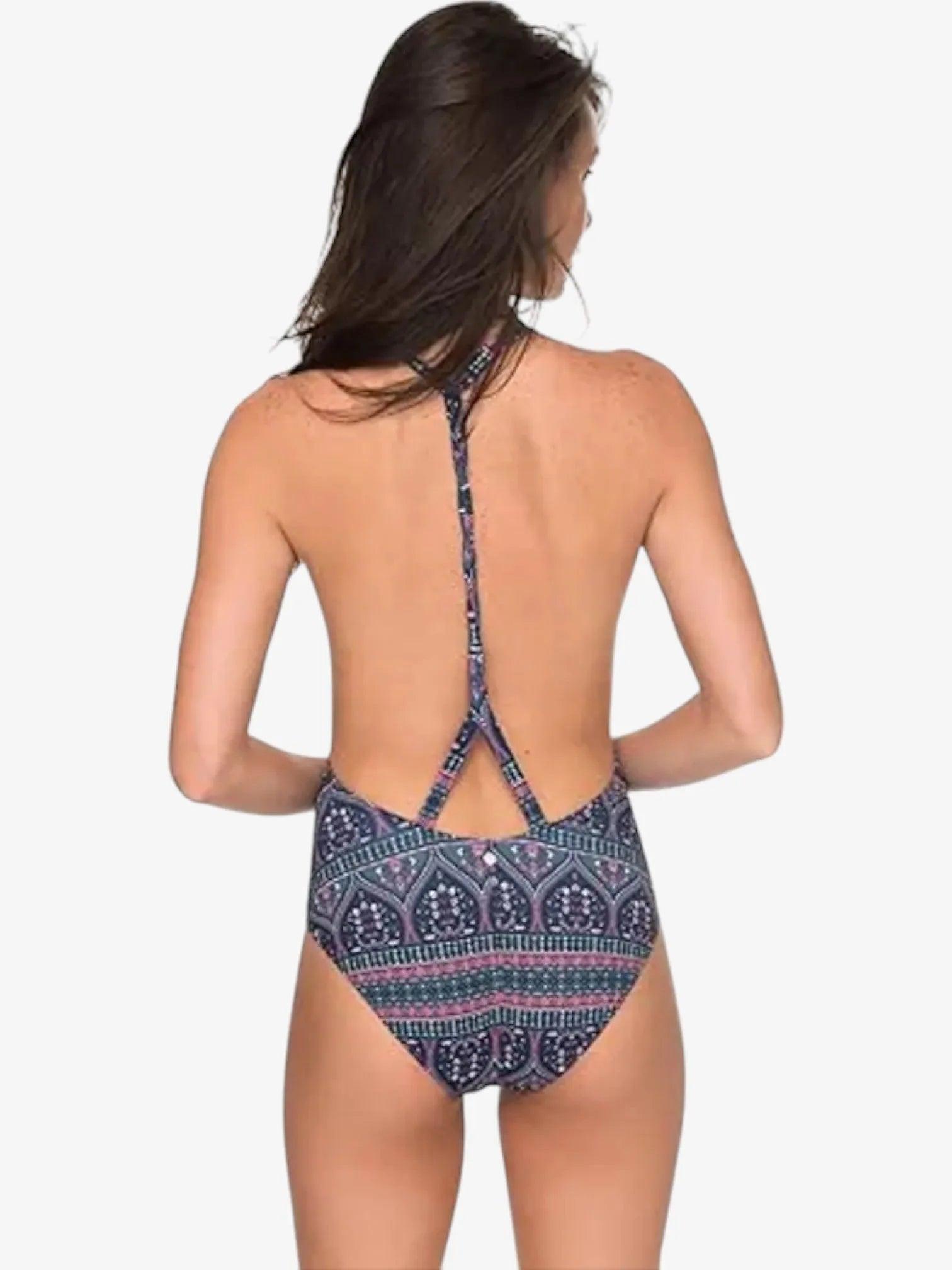 Roxy Sun & Surf Multicolor Full Mesh Swimsuit - Perfect for Beach, Pool, and Summer Vacations