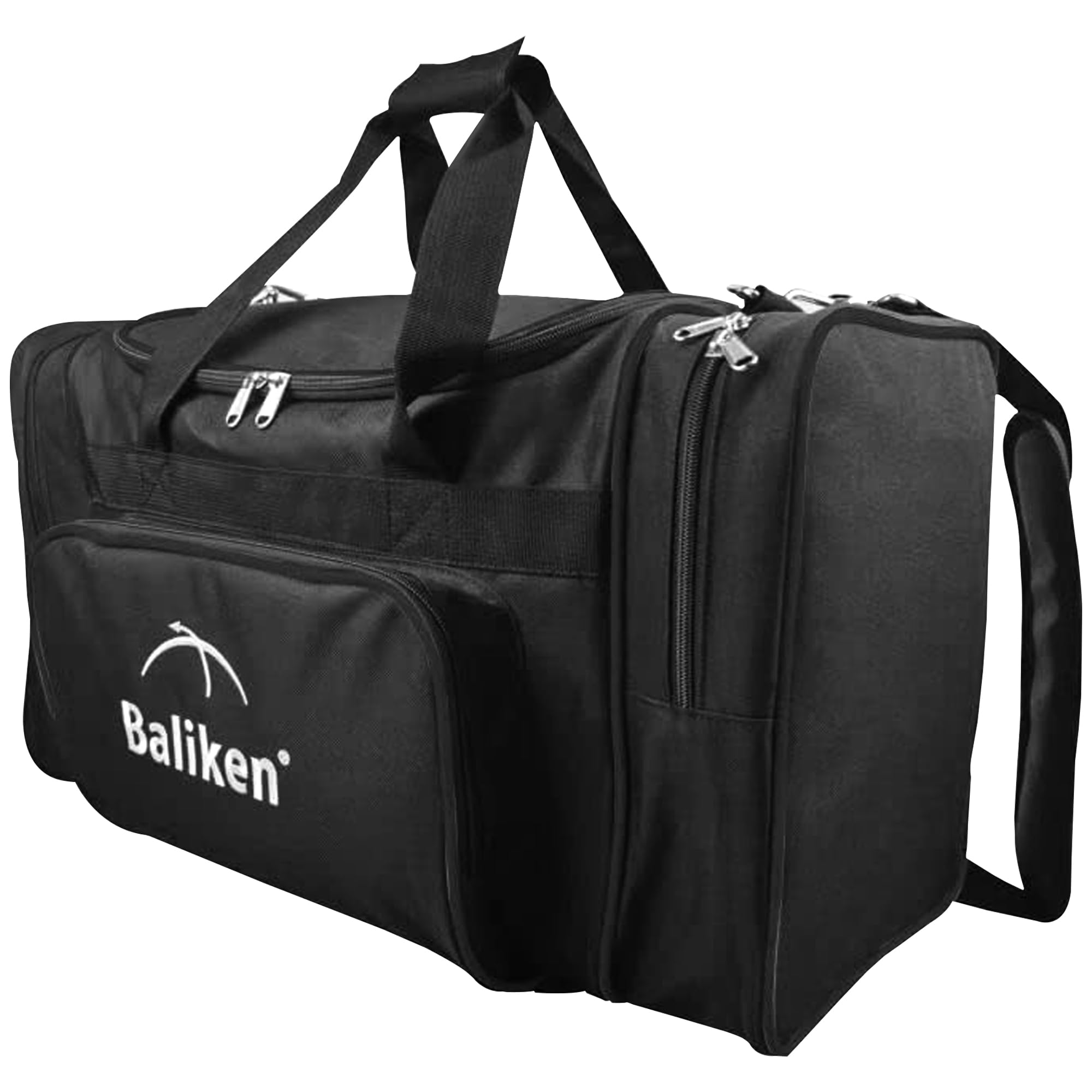BALIKEN Double Tote Bowling Bag - 2 Balls & Shoes for Men Size 16 - Perfect for Bowling League & Practice