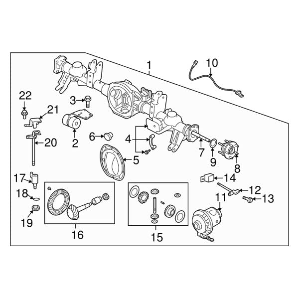 Jeep Grand Cherokee Commander Electric Axle Locker Actuator - Mopar OEM Replacement Part - Off-Road 4x4 Accessory for Enhanced Traction in Mud, Snow & Rocky Terrain