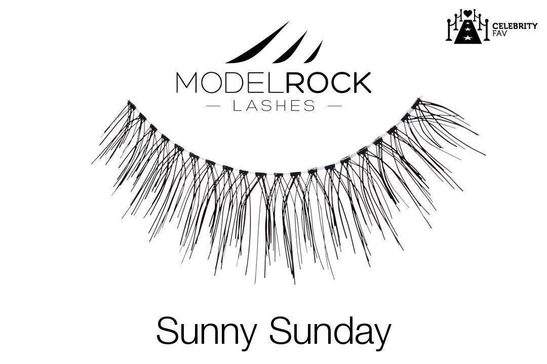 Modelrock Lashes Sunny Sunday - Natural False Eyelashes for Everyday Wear, Date Night & Special Occasions | Lightweight & Comfortable for All-Day Use