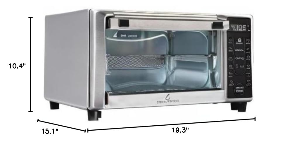 Emeril Lagasse Power Air Fryer 360 Plus - 12-in-1 Multi-Function Air Fryer Oven with Rotisserie, Dehydrator & Convection - Perfect for Frying, Baking, Roasting & Healthy Cooking at Home