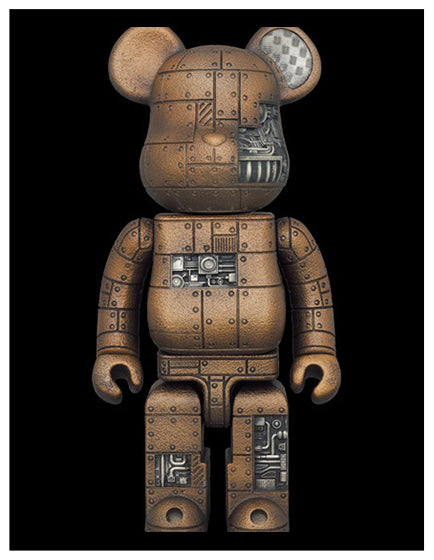 BEARBRICK X ROYAL SELANGOR STEAMPUNK Collectible Figure - Limited Edition Designer Toy for Display & Collection - Perfect for Home Decor, Office Display, and Gift Giving