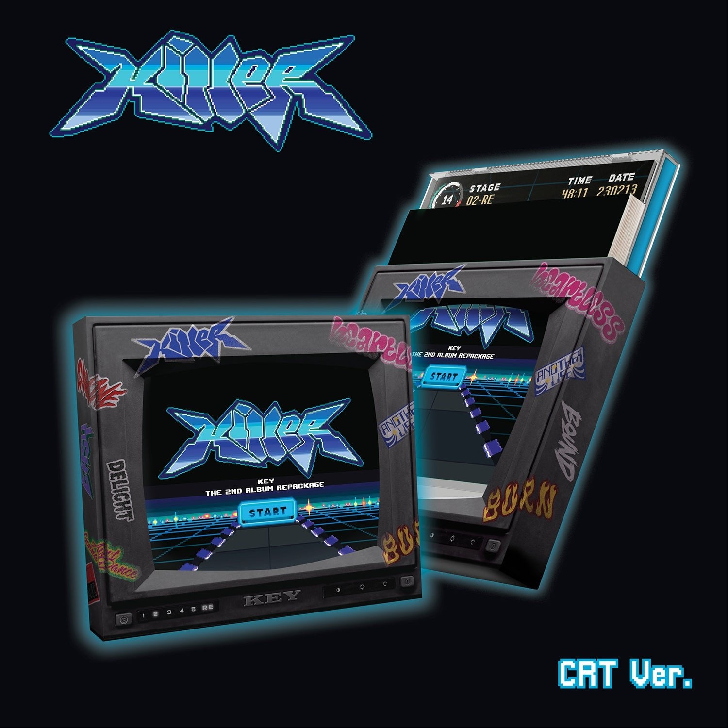 Killer - The 2nd Album Repackage (CRT Version) | K-Pop Music CD | Perfect for K-Pop Fans & Collectors | Great for Home Listening, Car Rides & Gift Giving