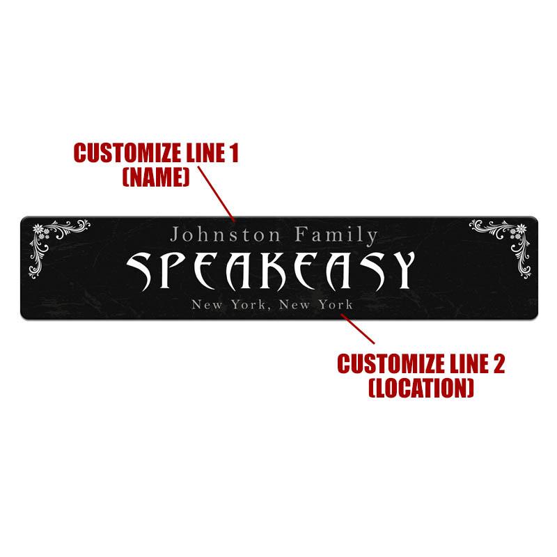 Custom Printed Bar Mat - Personalized Speakeasy Design (20x4 Inches) - Perfect for Home Bars, Pubs & Man Caves