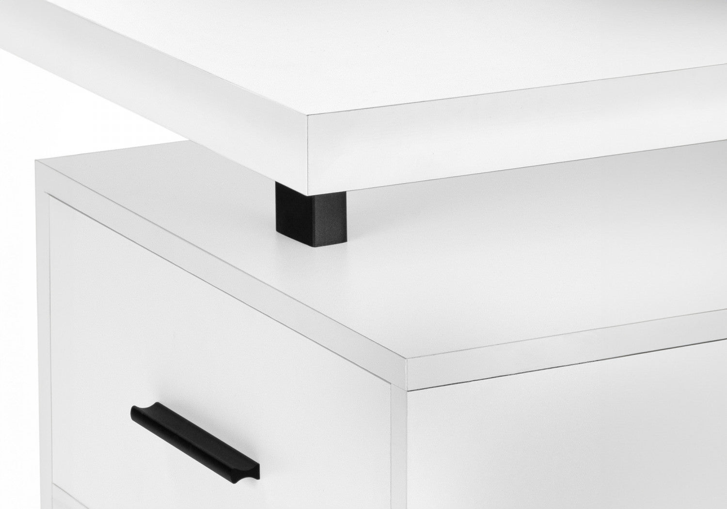 Loura White Modern Office Desk - Stylish & Functional Home Office Furniture for Work & Study