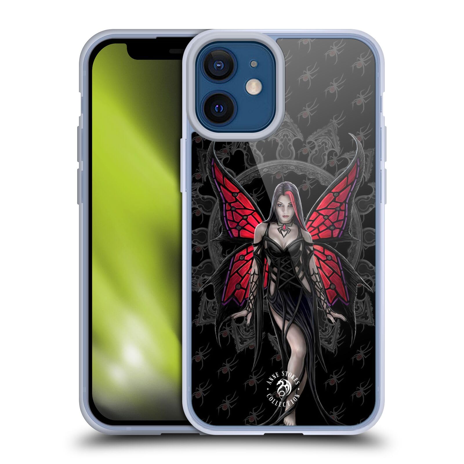 Officially Licensed Anne Stokes Aracnafaria Gothic Soft Gel Case for Apple iPhone 12 Mini - Unique Gothic Design for iPhone Protection | Perfect for Halloween, Gothic Lovers & Alternative Fashion Enthusiasts