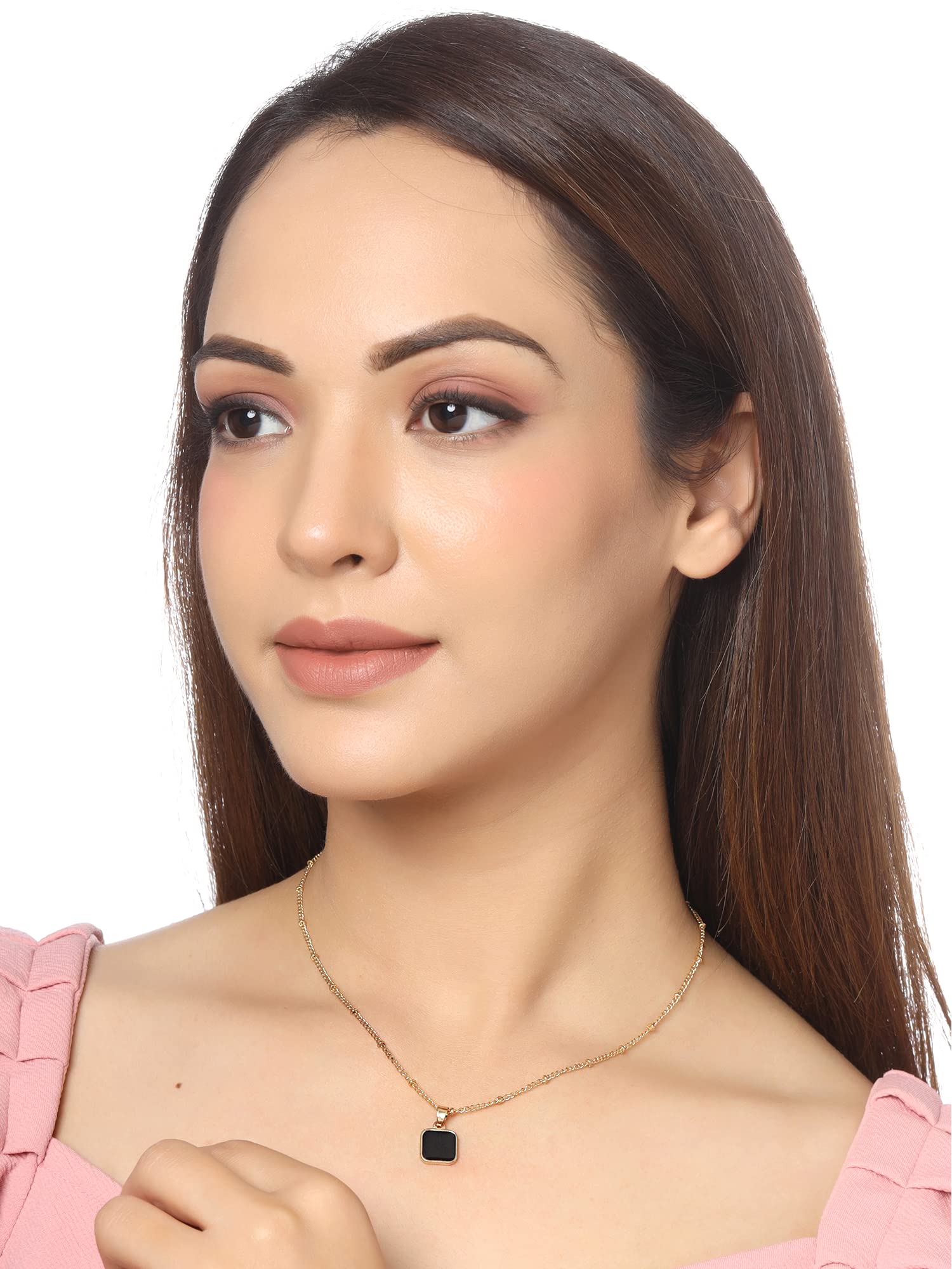 Elegant Yellow Chime Pendant Necklace for Women & Girls - 2-Piece Long Chain Jewelry Set | Perfect Birthday Gift, Anniversary Present for Wife | Ideal for Parties, Date Nights & Special Occasions