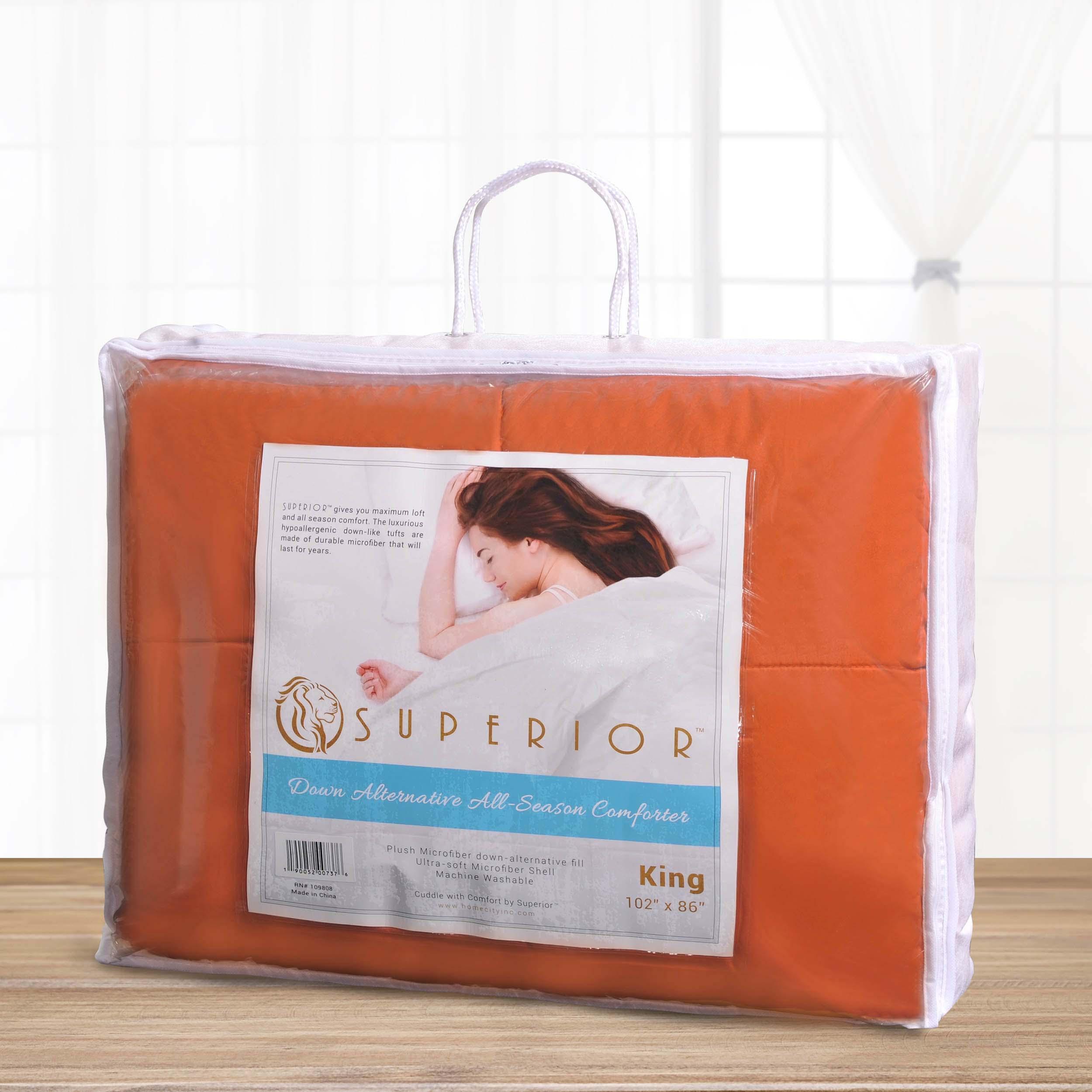 Reversible Medium Weight Down Alternative Microfiber Comforter - All-Season Bedding for Cozy Sleep | Perfect for Bedrooms, Guest Rooms & Dorm Rooms