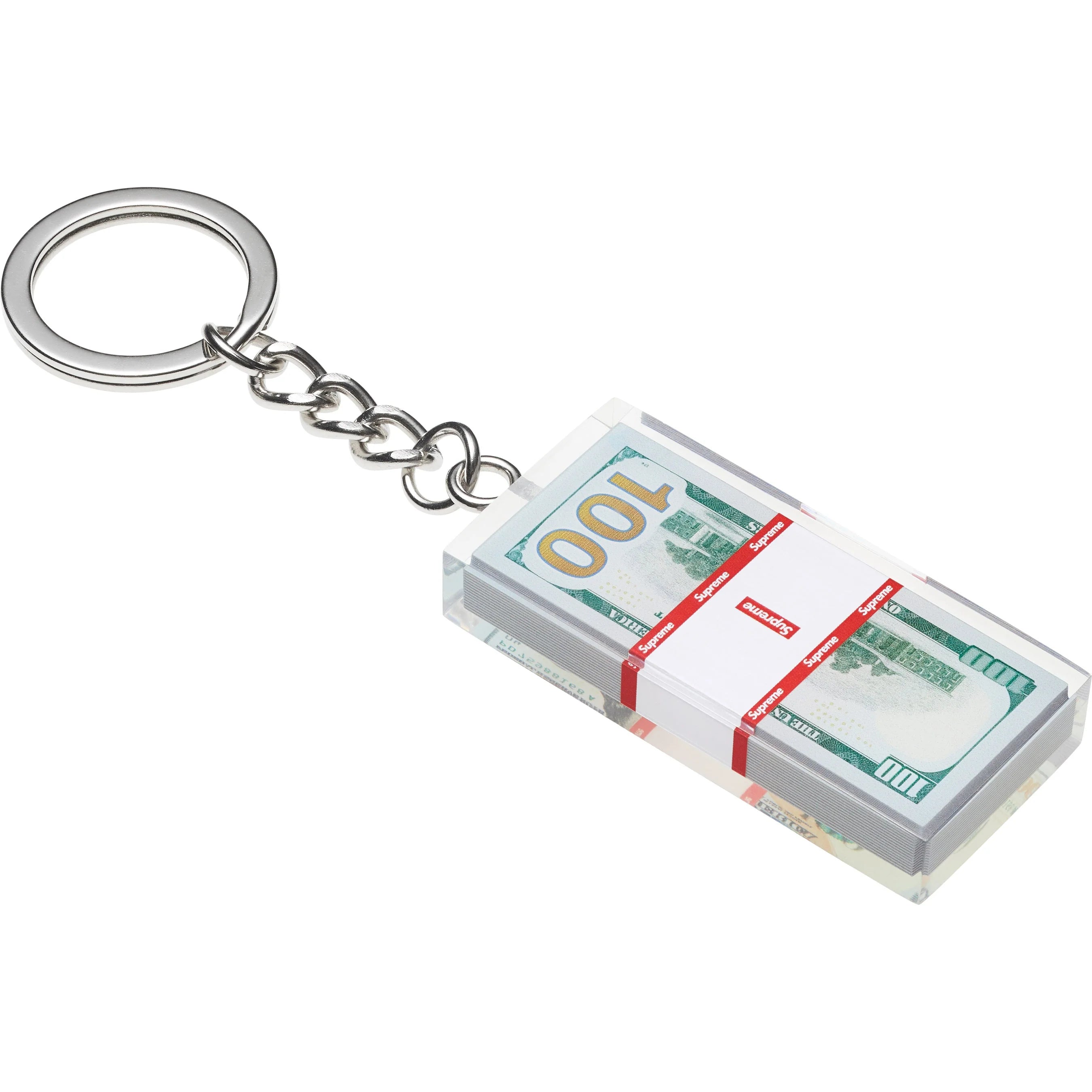 Supreme Cash Paperweight Keychain - Stylish Money Clip & Desk Accessory for Office, Home, and Gifts