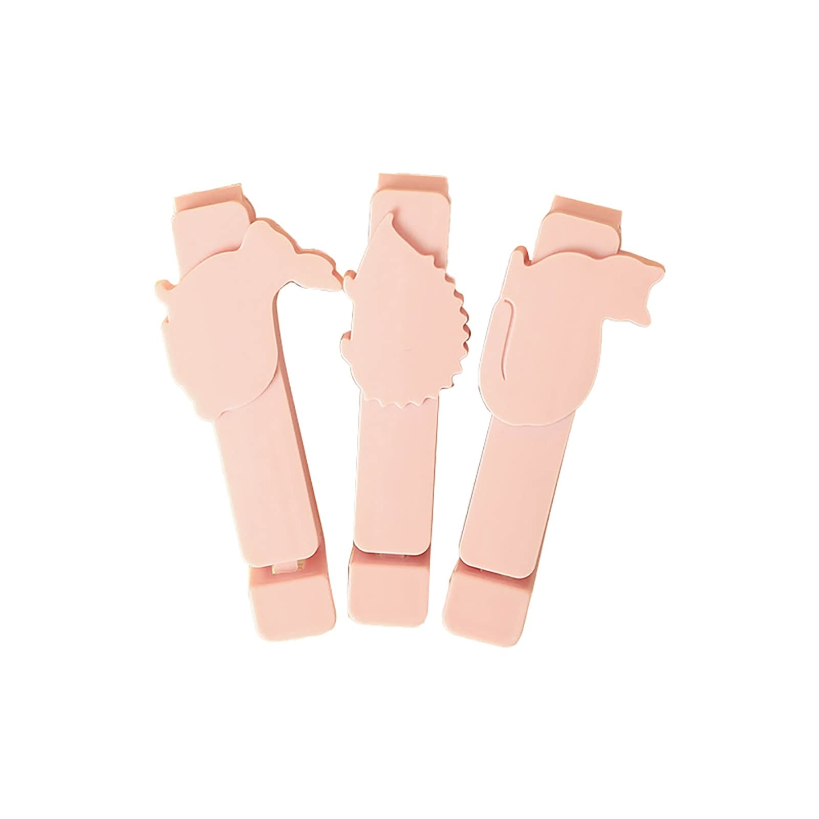 3-Pack Food Sealing Clips for Bags - Creative Fridge & Snack Bag Clips, Coffee Bag Sealers - Ideal for Kitchen Storage & Food Preservation