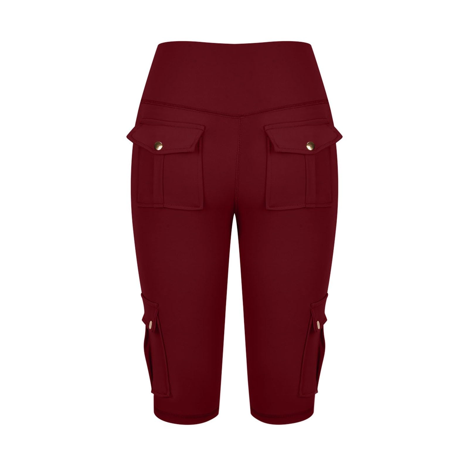 Women's High Waist Biker Shorts - Tummy Control Workout Leggings for Gym & Cycling