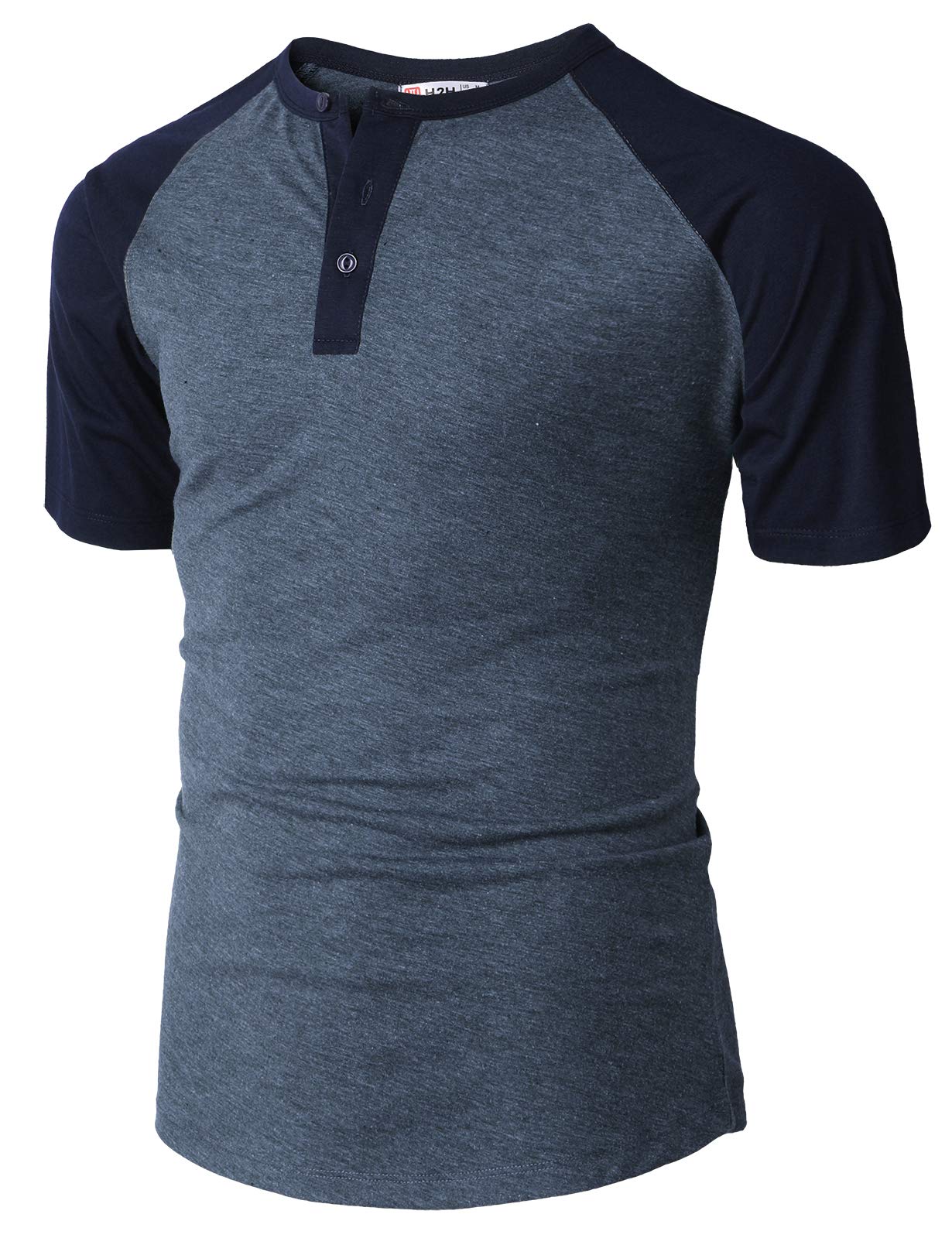 Men's Slim Fit Henley T-Shirt - Short Sleeve Raglan Casual Shirt for Everyday Wear | Perfect for Work, Weekend & Outdoor Activities