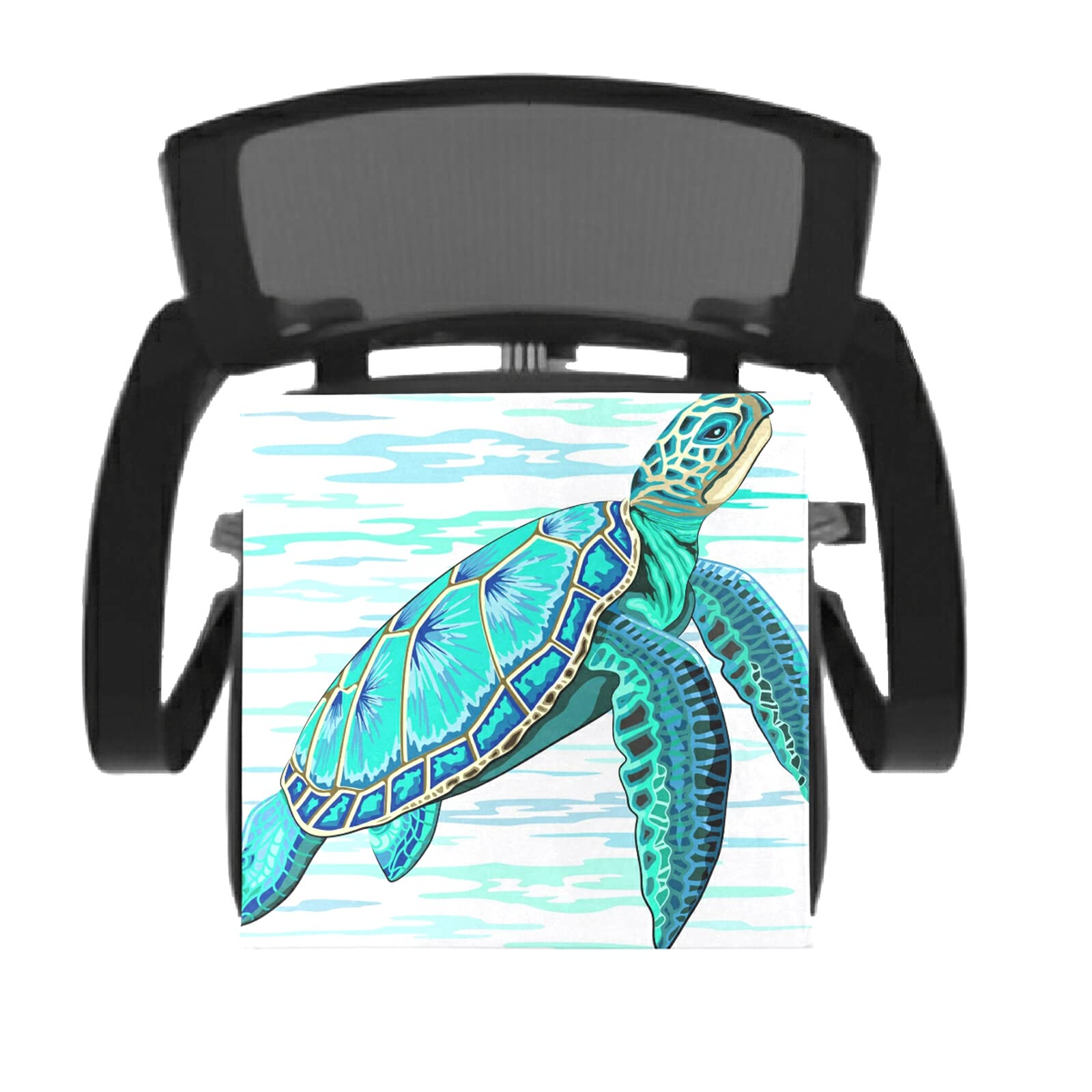 Sea Turtle Memory Foam Chair Cushion - Washable Seat Pad for Dining, Kitchen & Office Chairs | Ergonomic Support for Back Pain Relief (Home, Work, Car Use)