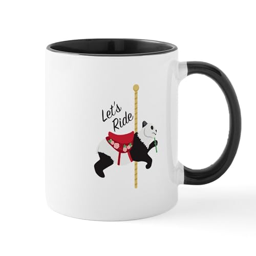 White/Black Inside - Panda Ride Mugs