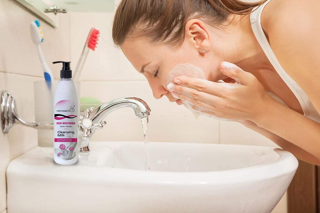 Professional Pearl Skin Cleansing Milk for All Skin Types - Smooth, Soft & Clean Skin | Whitening & Healthy Facial Cleanser 500g | Daily Skincare Routine & Makeup Removal