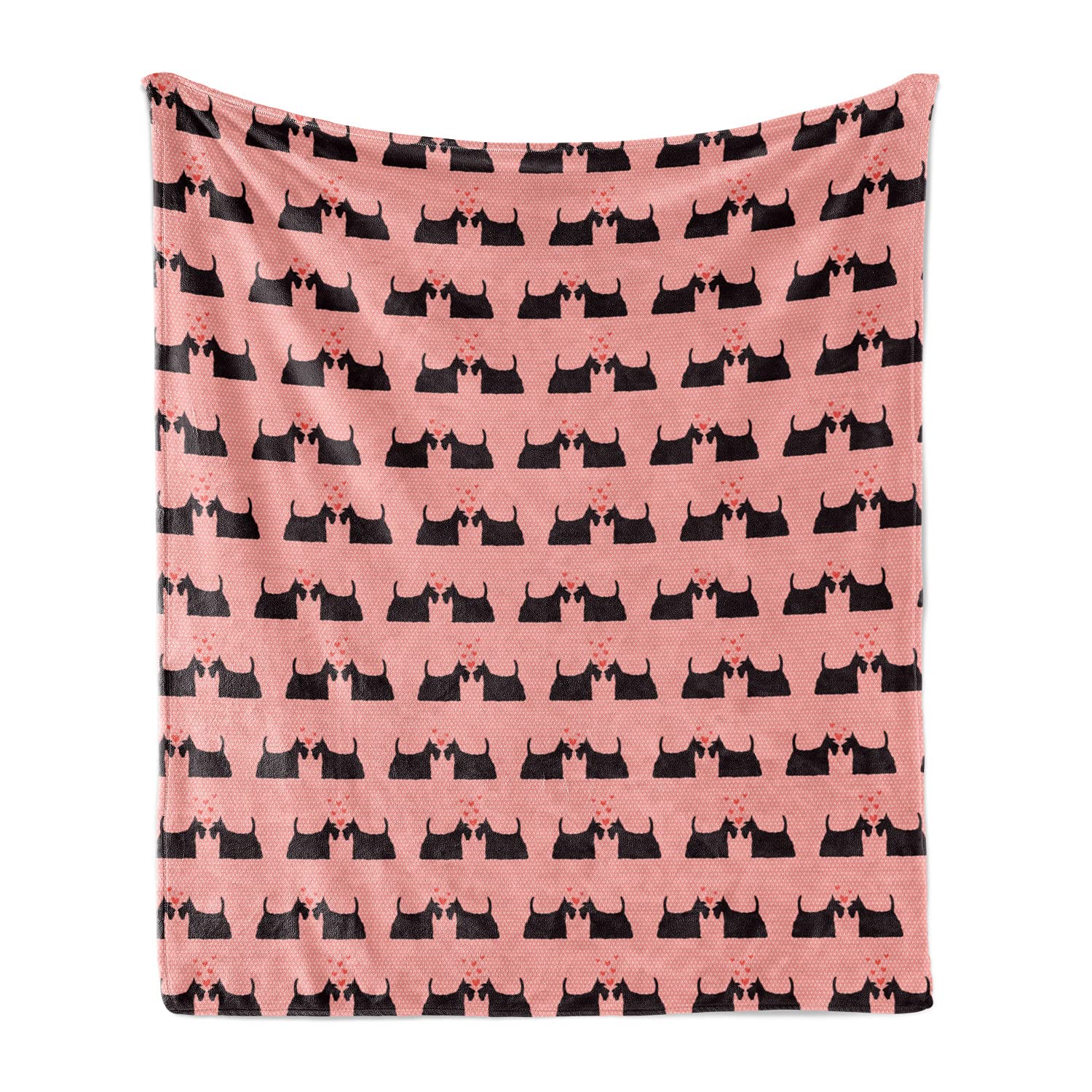 Ambesonne Scottie Dog Throw Blanket - Flannel Fleece Soft Couch Cover for Adults (60