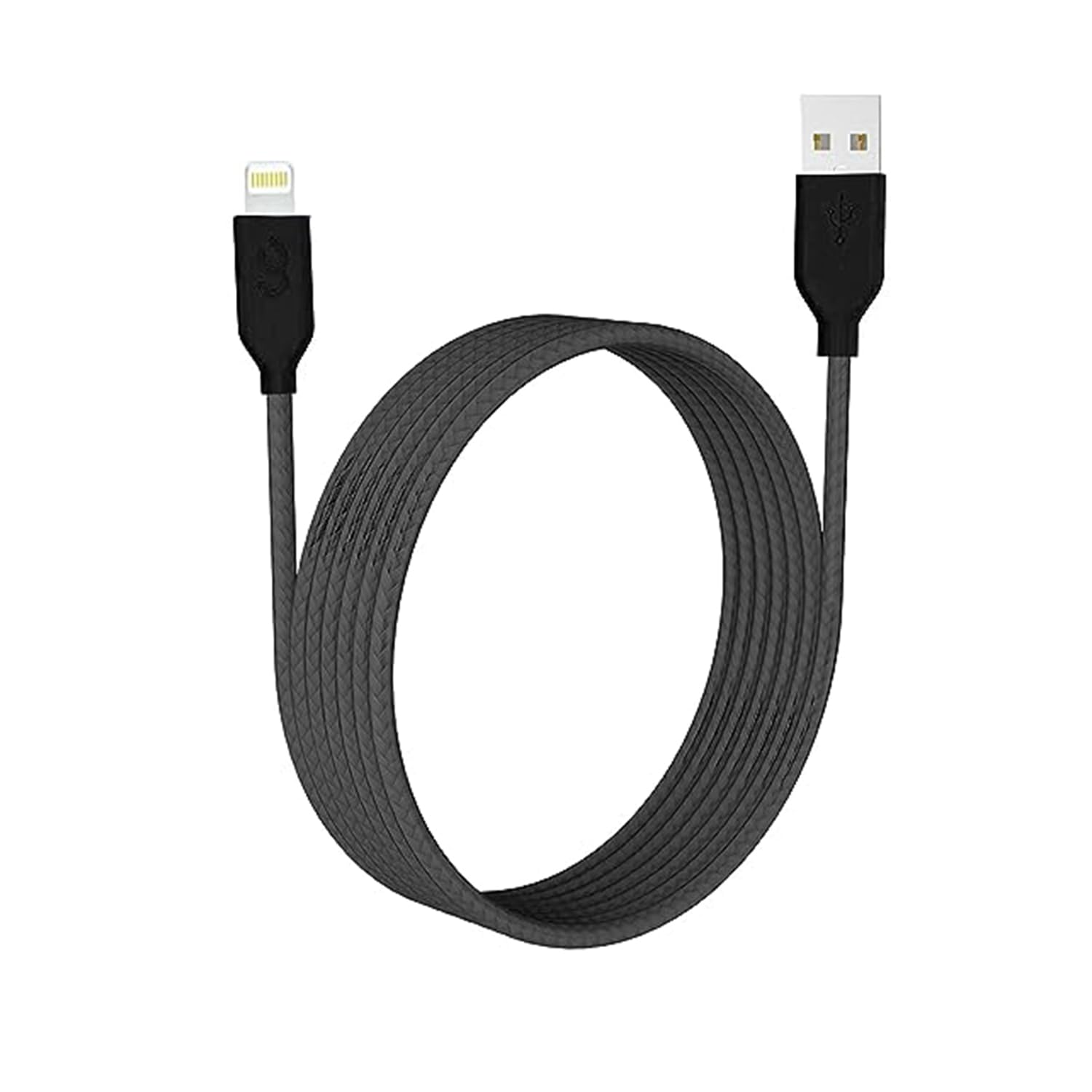 Premium MFI Certified 6FT Lightning Cable - Fast Charging & Sync for iPhone 14/13/12/11/X/8 & iPad - Durable Nylon Braided USB Cable (Black) | Perfect for Home, Office & Travel Use