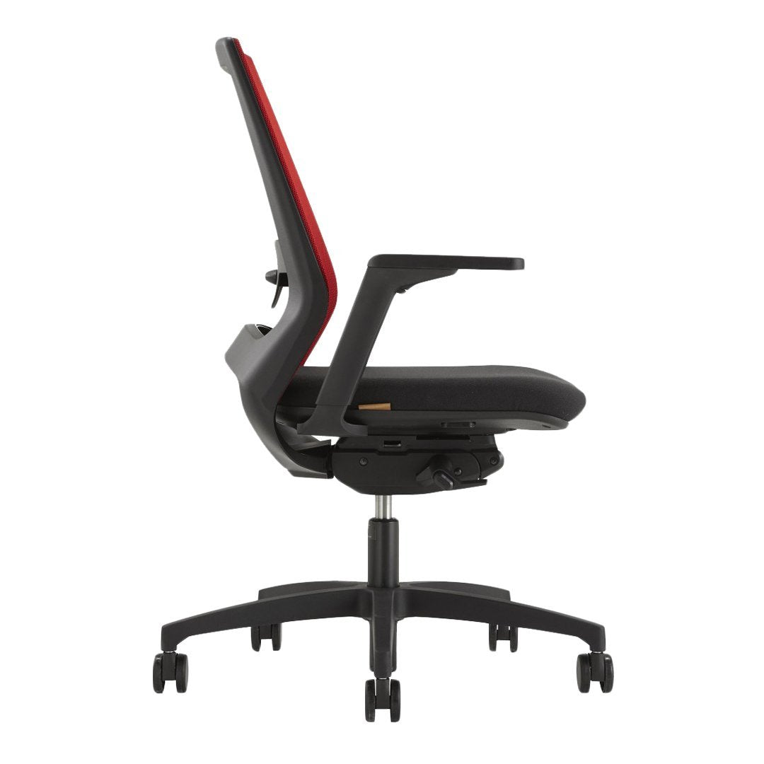 Ergonomic Mesh Back Office Chair with Lumbar Support - Adjustable Height & Swivel for Home & Office Workspace - Comfortable Desk Chair for Long Hours Sitting