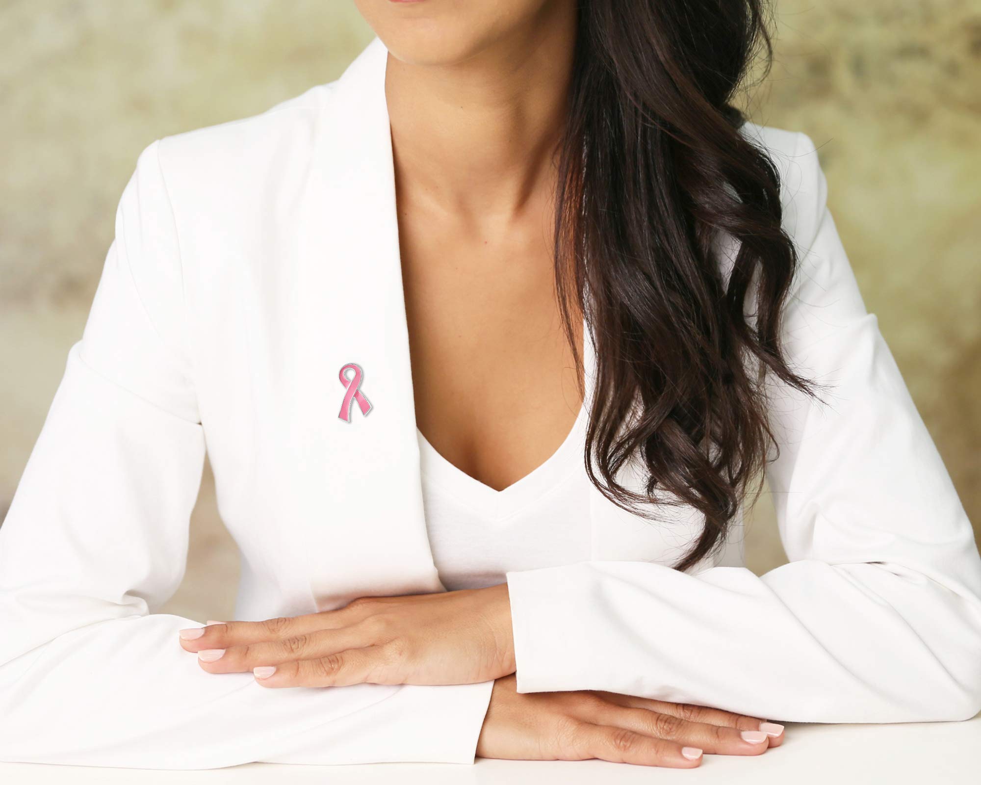 25/50/100/500pcs Breast Cancer Awareness Pins - Bulk Pink Ribbon Lapel Pins for Support Groups, Fundraising & Events - Inspirational Promotional Gifts for Survivors, Nurses & Advocates - Perfect for Charity Walks, Conferences & Awareness Campaigns