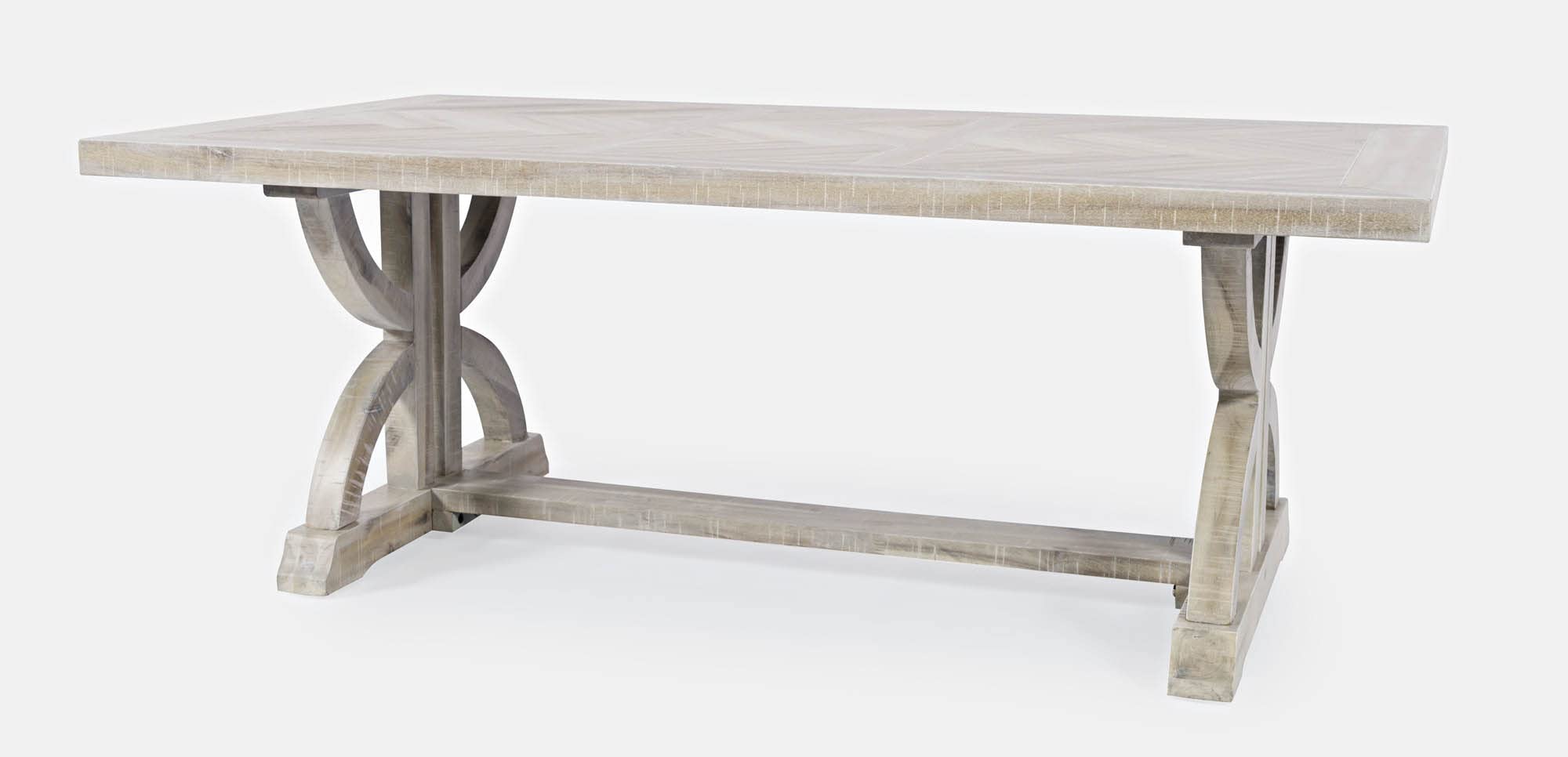 Jofran Inc. Fairview Rustic Trestle Coffee Table - Solid Wood Farmhouse Style Living Room Furniture for Home Decor, Perfect for Cozy Gatherings & Family Time