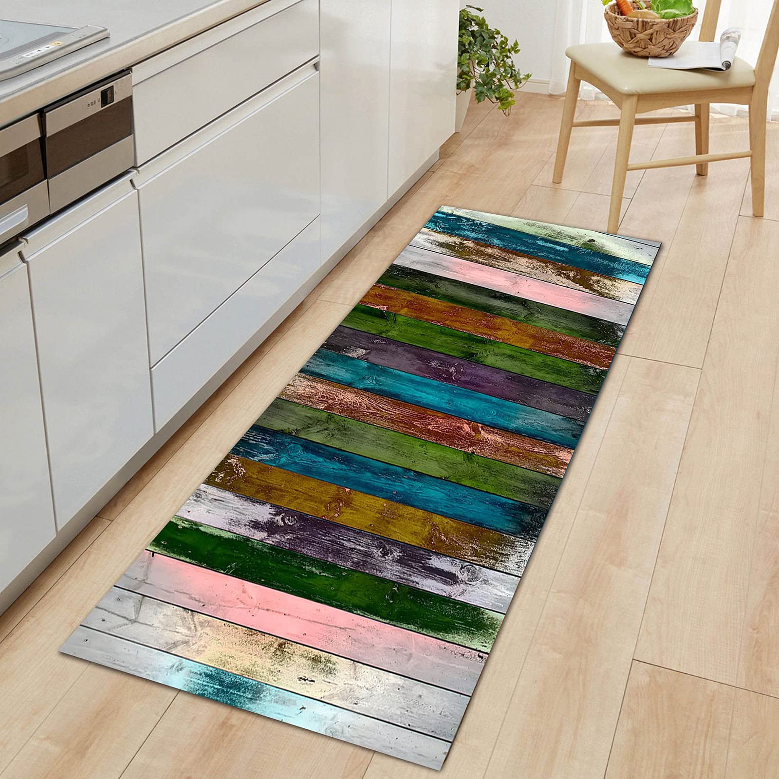 Non-Slip Washable Hallway Runner Rug - Indoor/Outdoor Kitchen Floor Mat for Doorway, Laundry & Bathroom - Customizable Size & Design - Perfect for High Traffic Areas & Wet Spaces